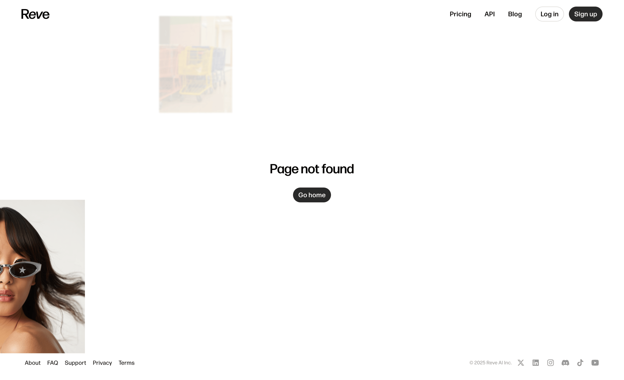 Reve - Page not found screen