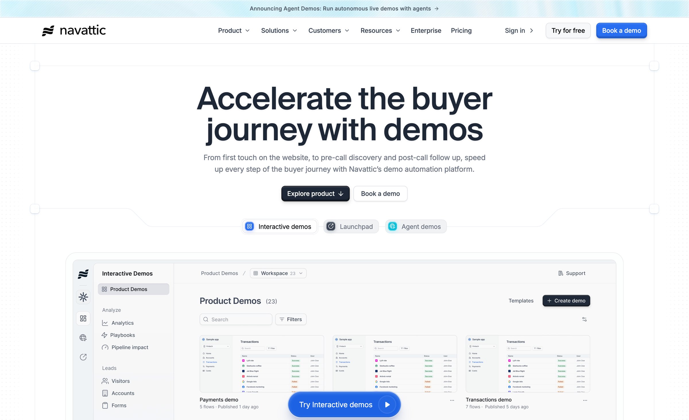Navattic - Navattic Interactive Product Demo Software screen