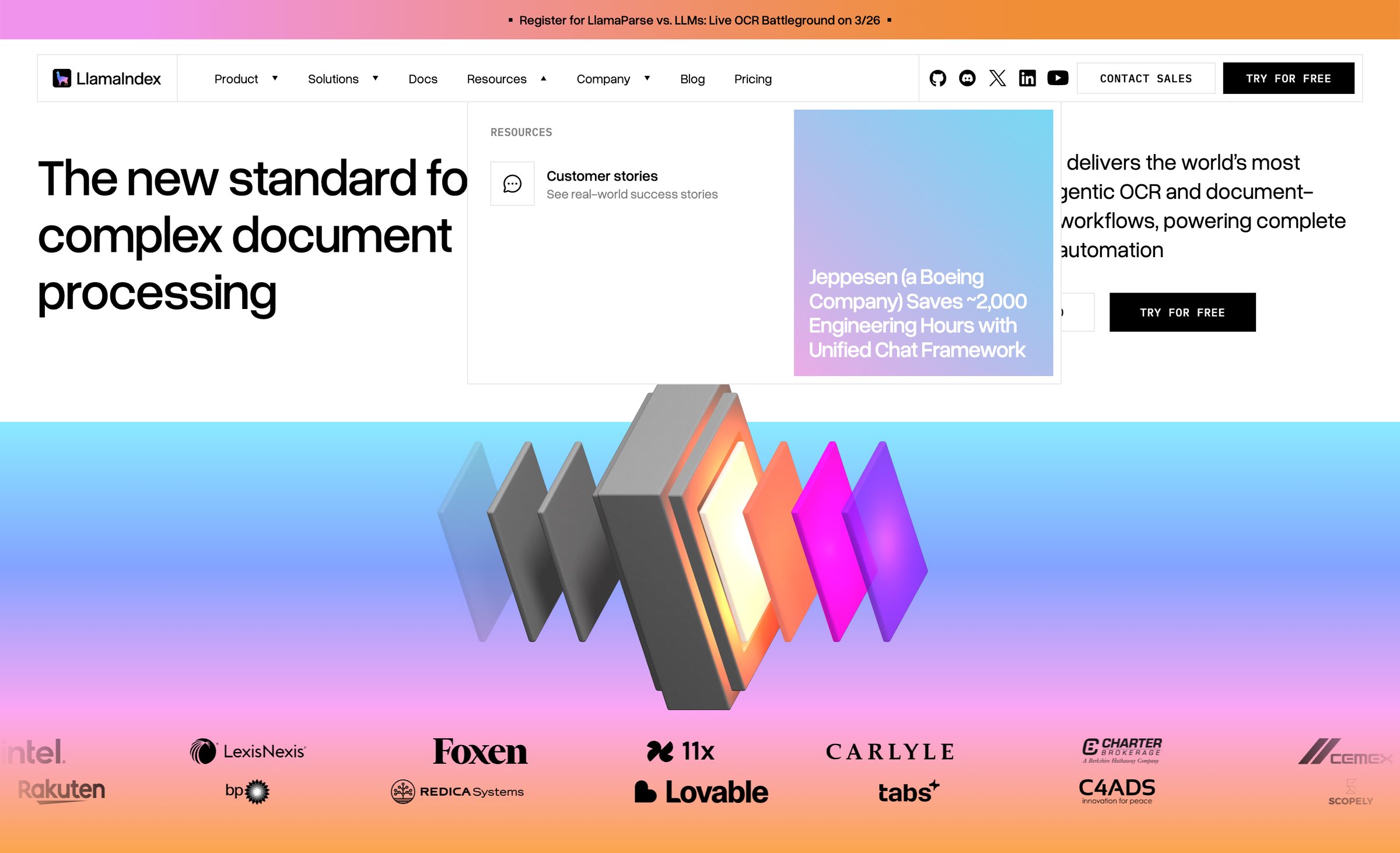Llamaindex - LlamaIndex AI Agents for Document OCR + Workflows screen