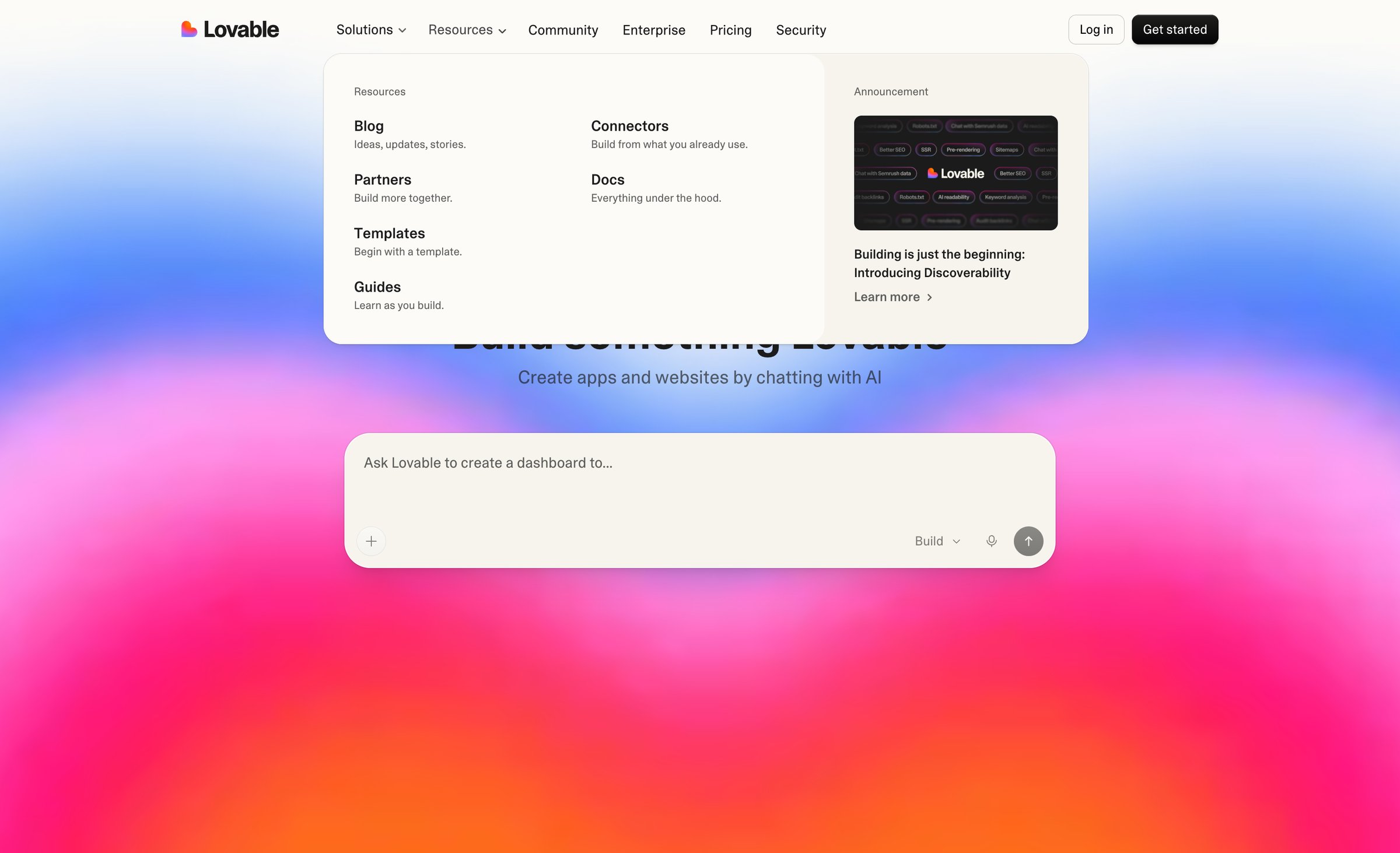 Lovable - AI App Builder Vibe Code Apps & Websites with AI, Fast screen