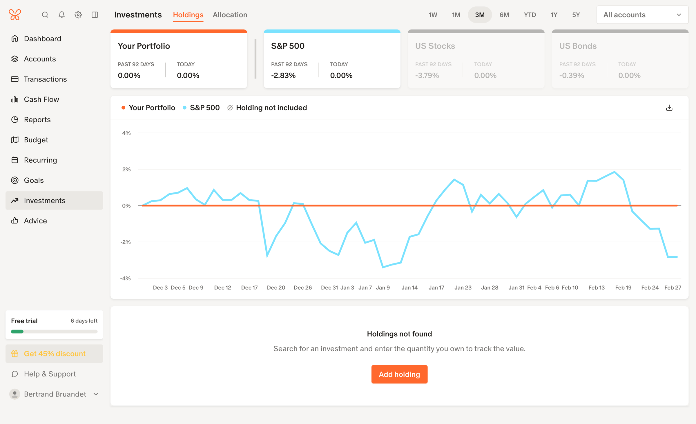 Monarch - Monarch | Investment Holdings screen