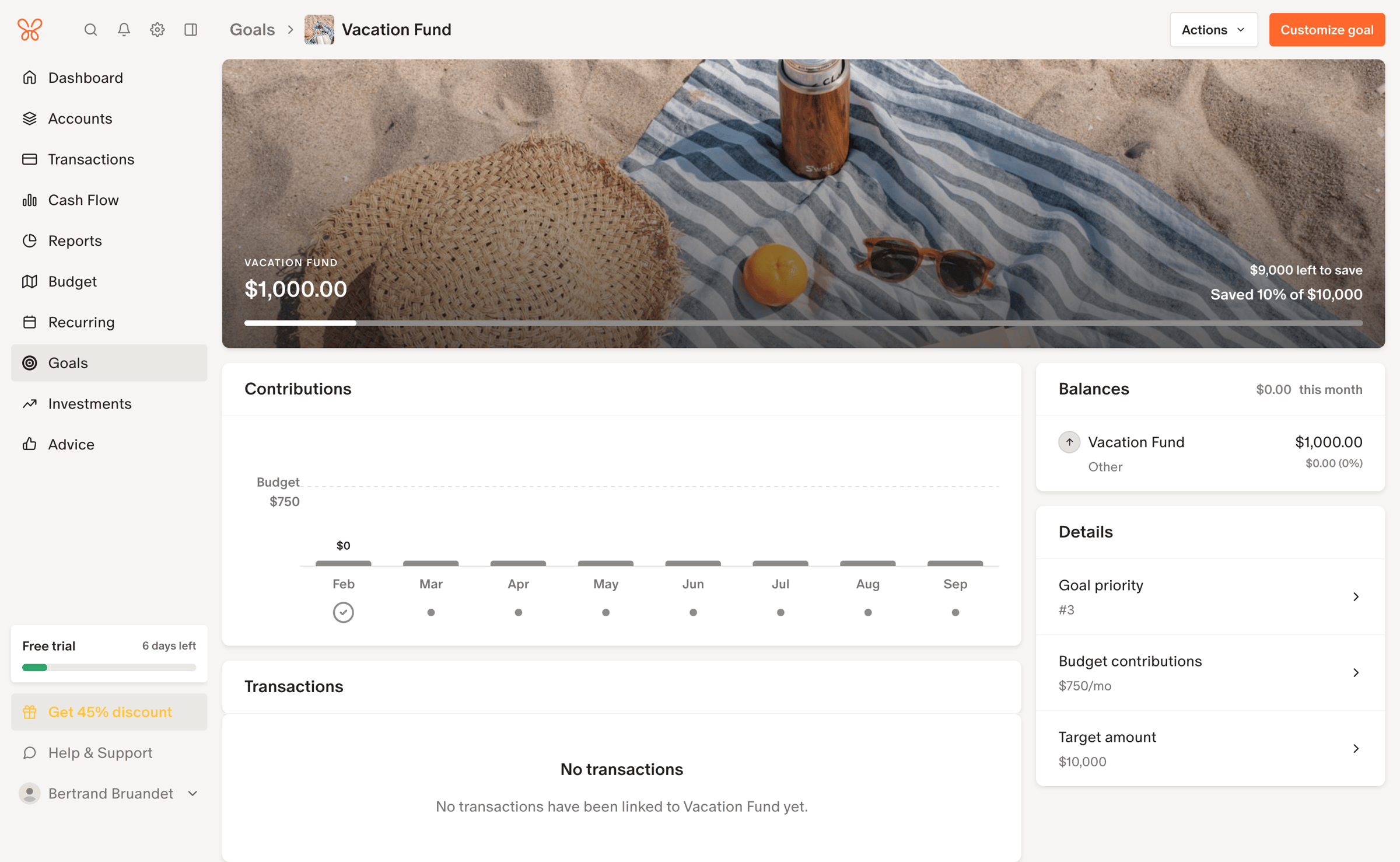 Monarch - Monarch | Vacation Fund screen