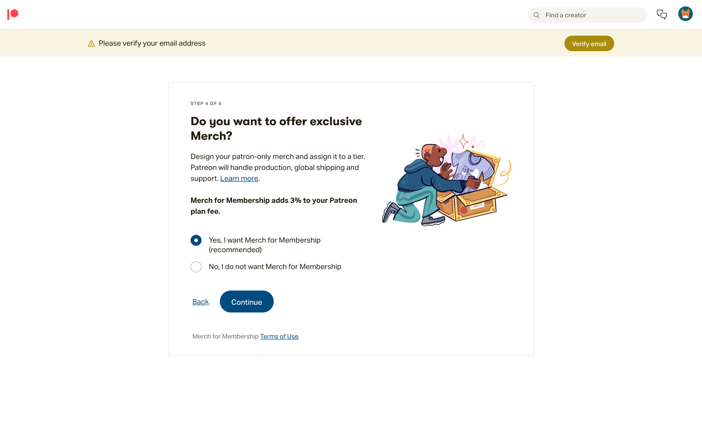 Patreon - Create on Patreon | Patreon screen
