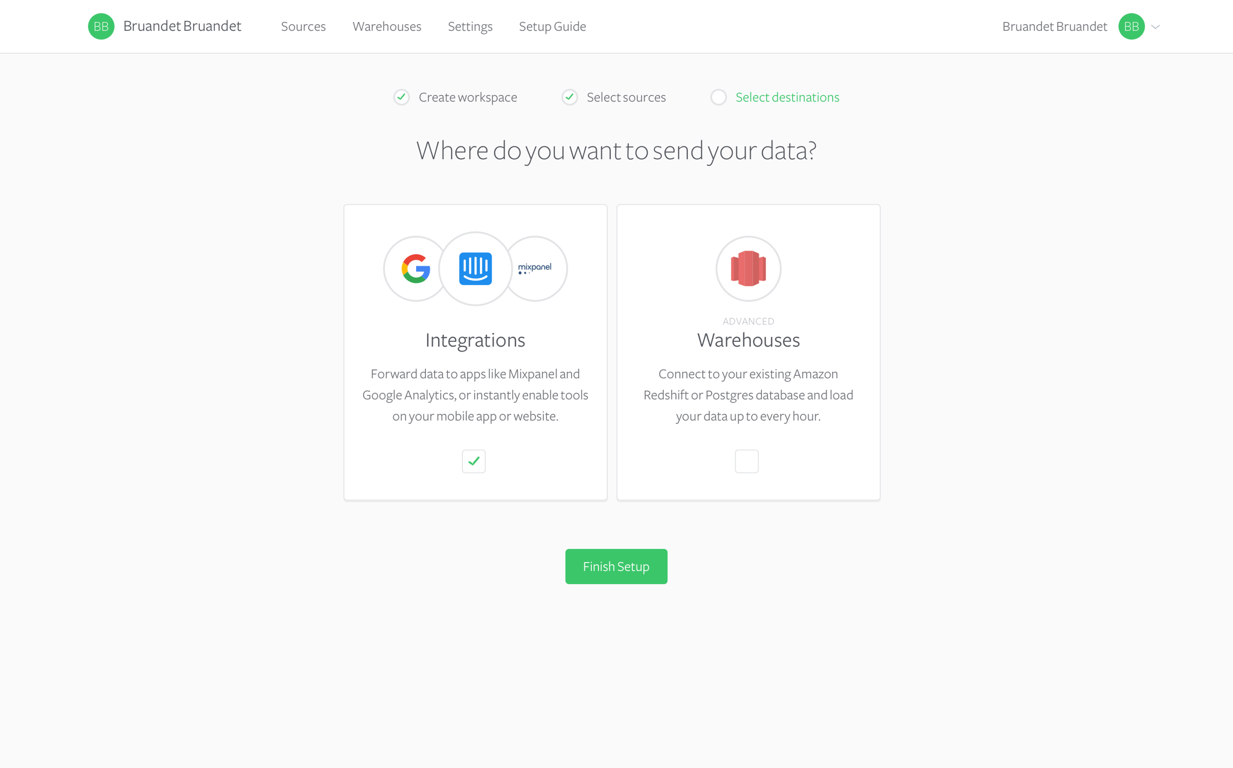 Segment - Onboarding screen