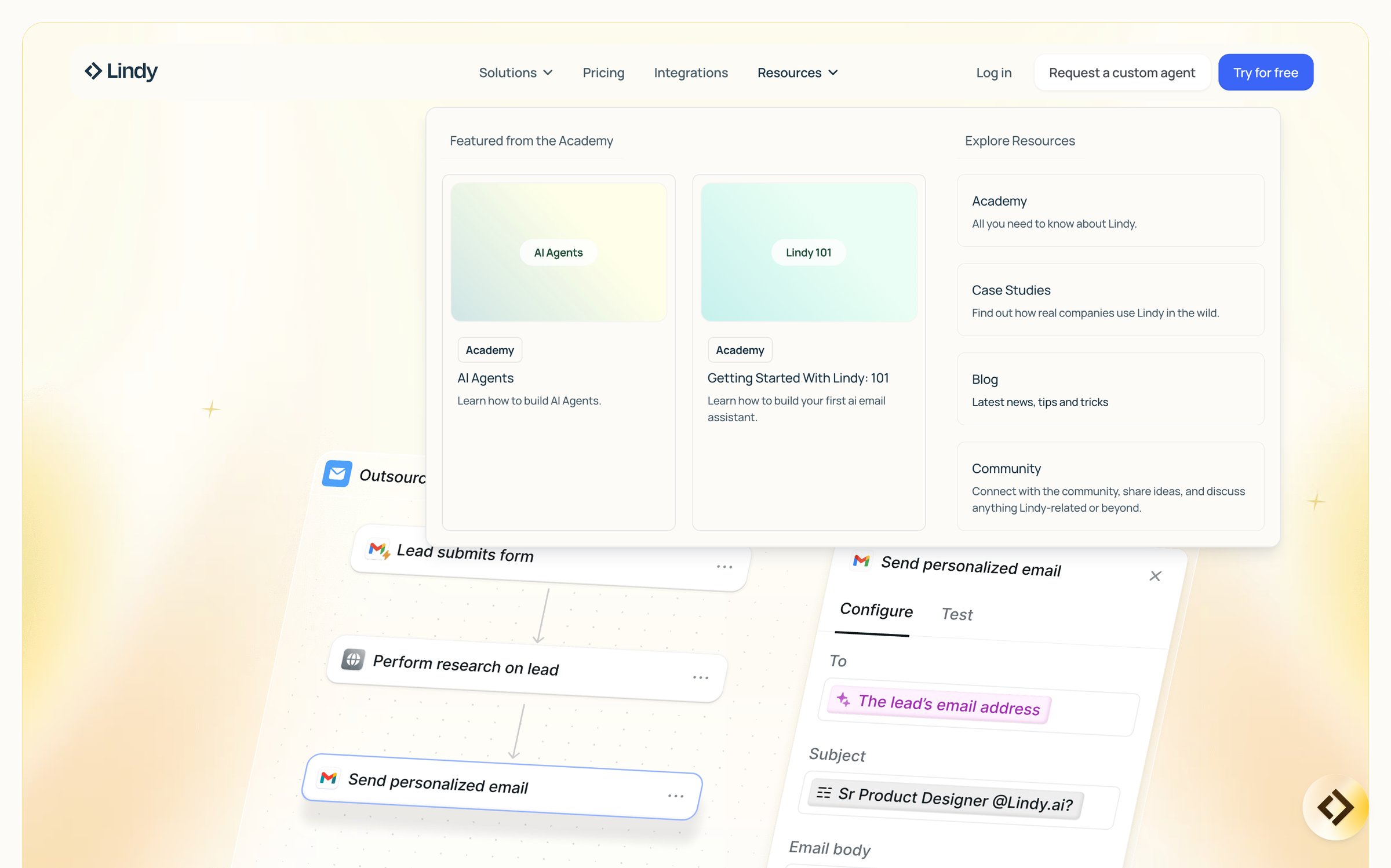 Lindy - Lindy — Meet Your AI Assistant screen