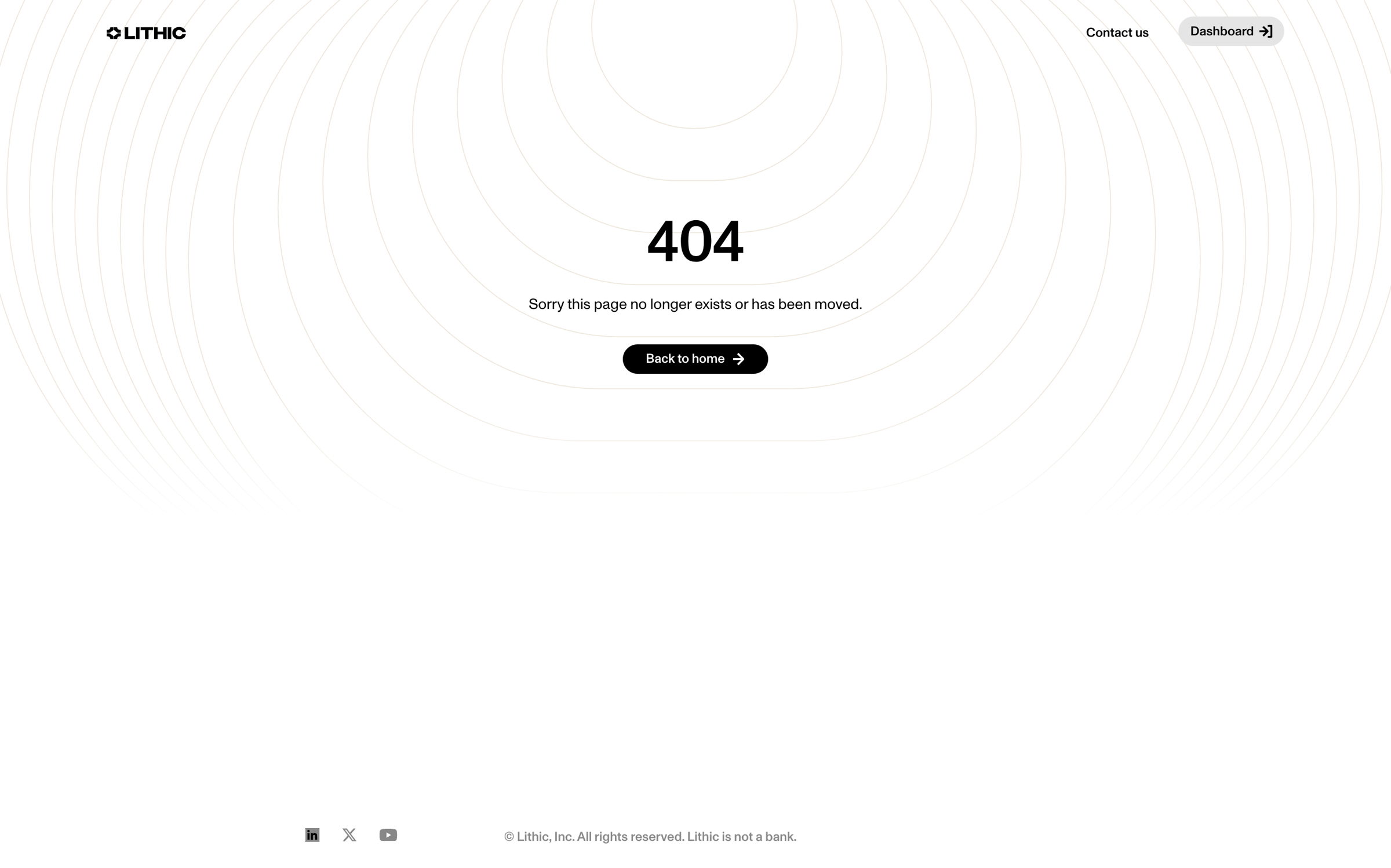 Lithic - Not Found screen