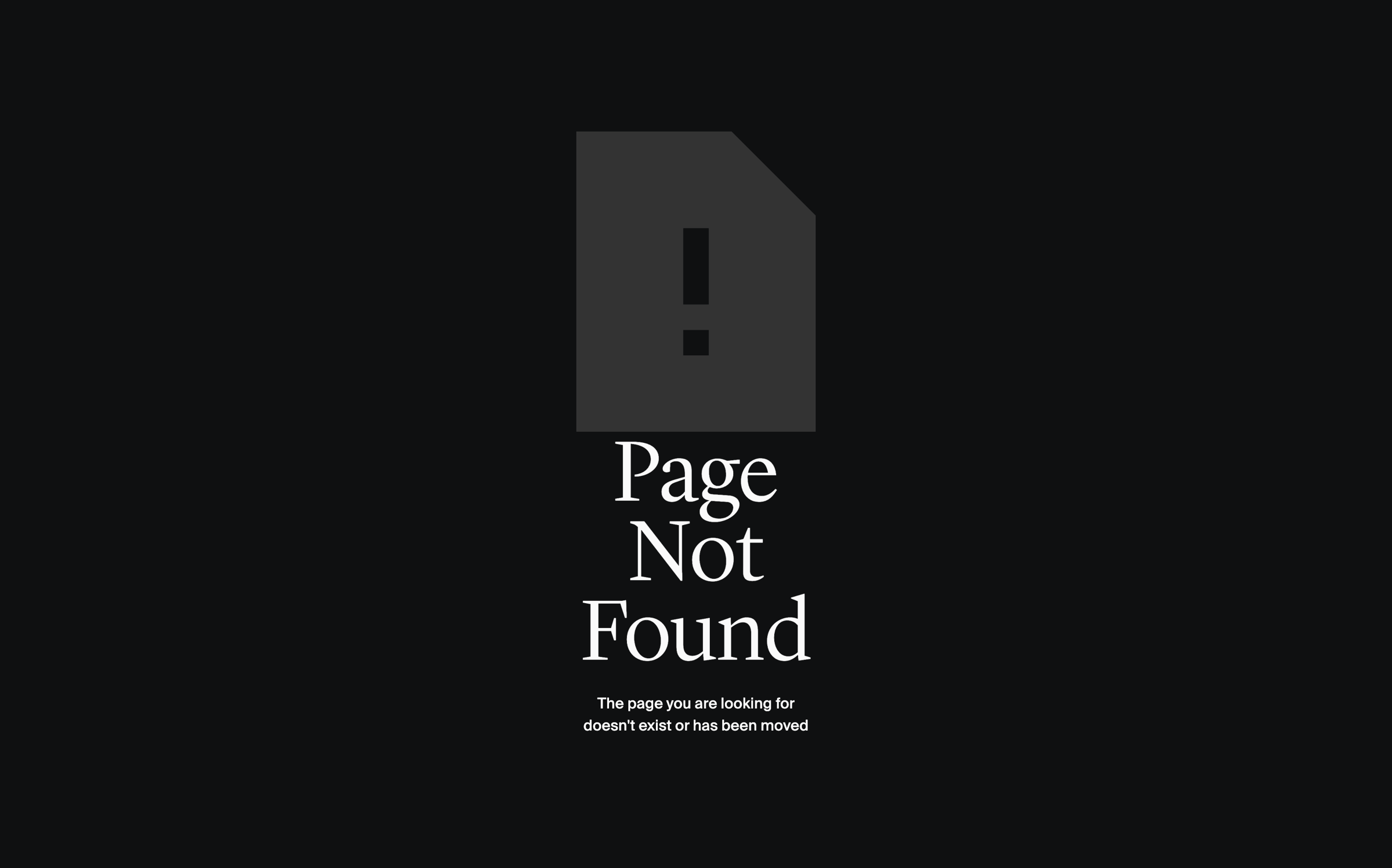 Origin Financial - Not Found screen