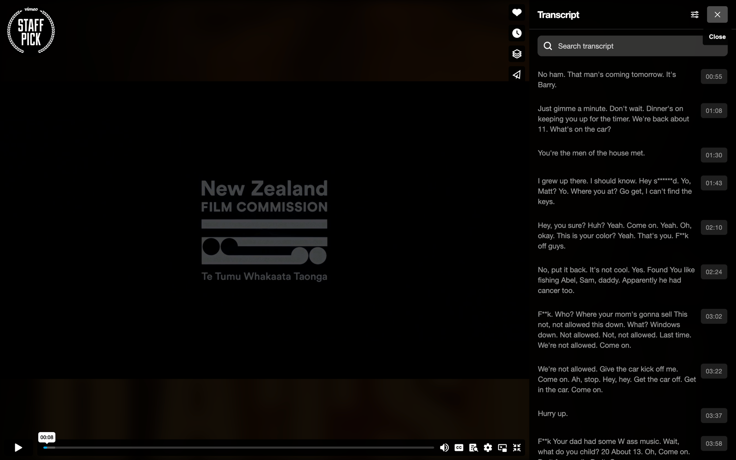 Vimeo - DATSUN - Director Mark Albiston on Vimeo screen