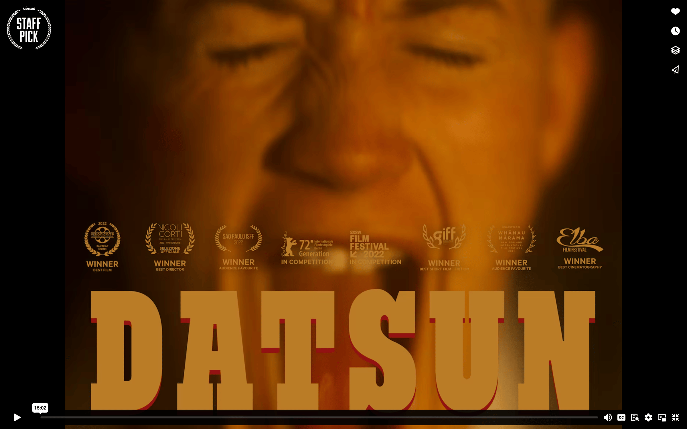 Vimeo - DATSUN - Director Mark Albiston on Vimeo screen