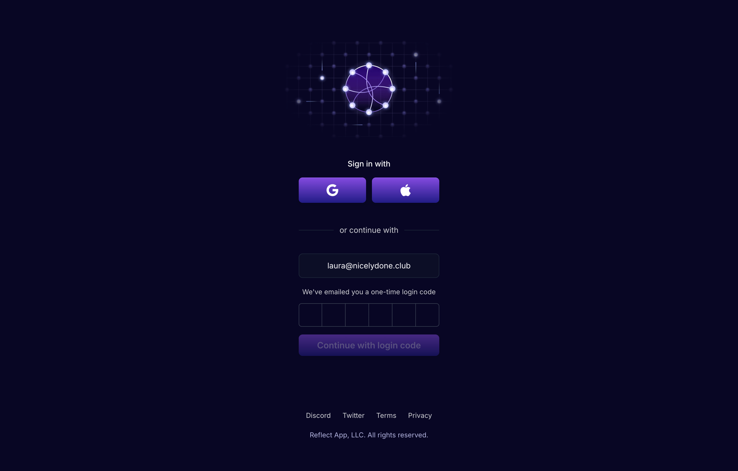 Reflect screen