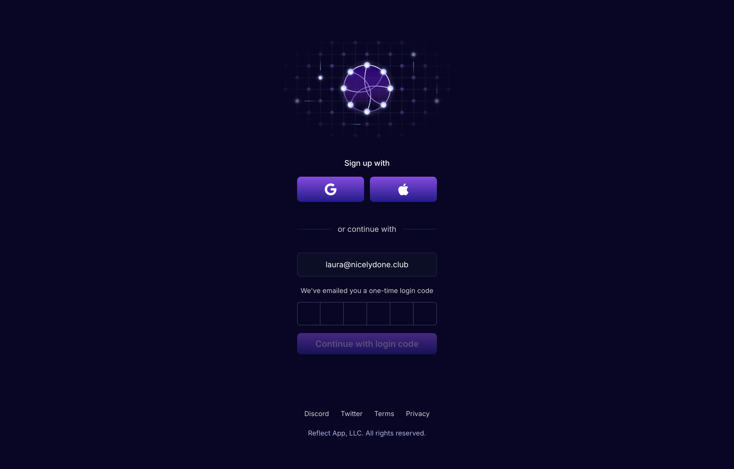 Reflect screen