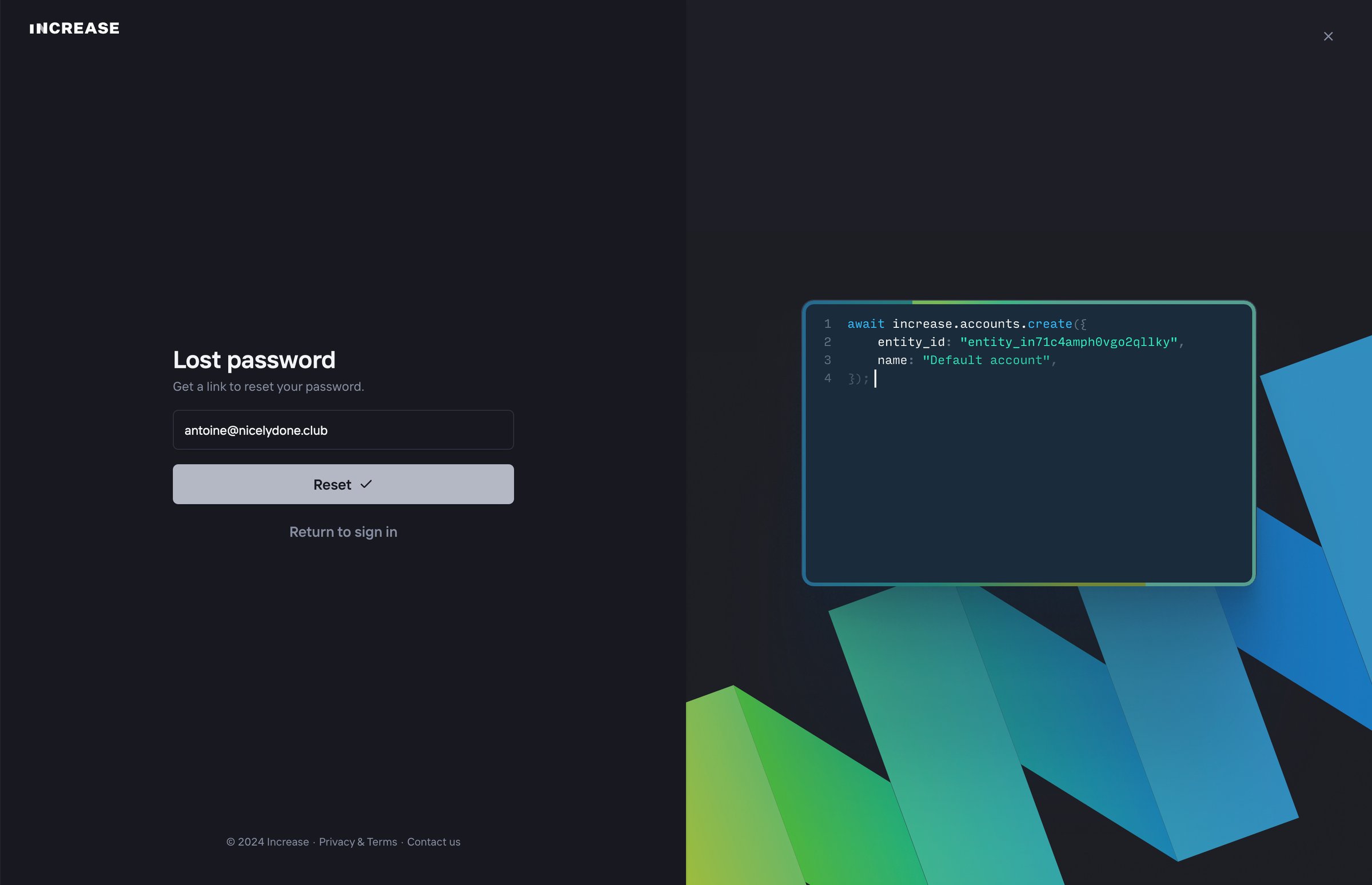Increase screen
