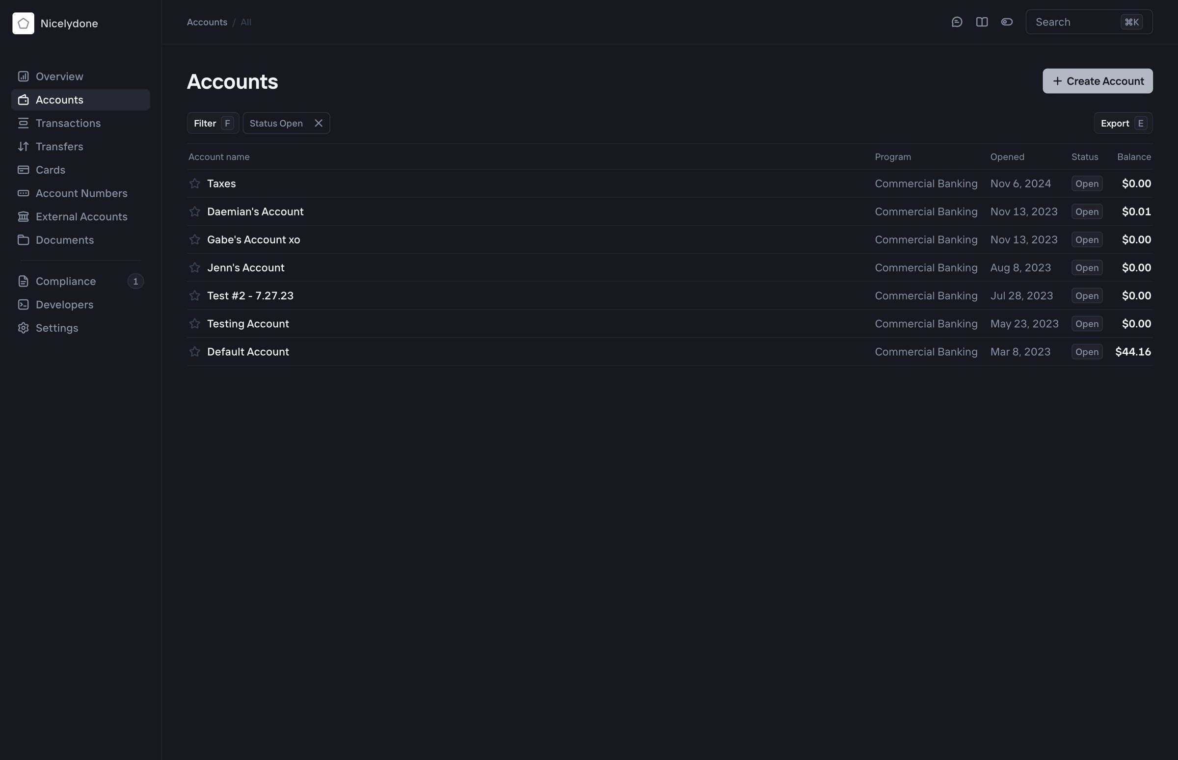 Increase › Accounts from Increase