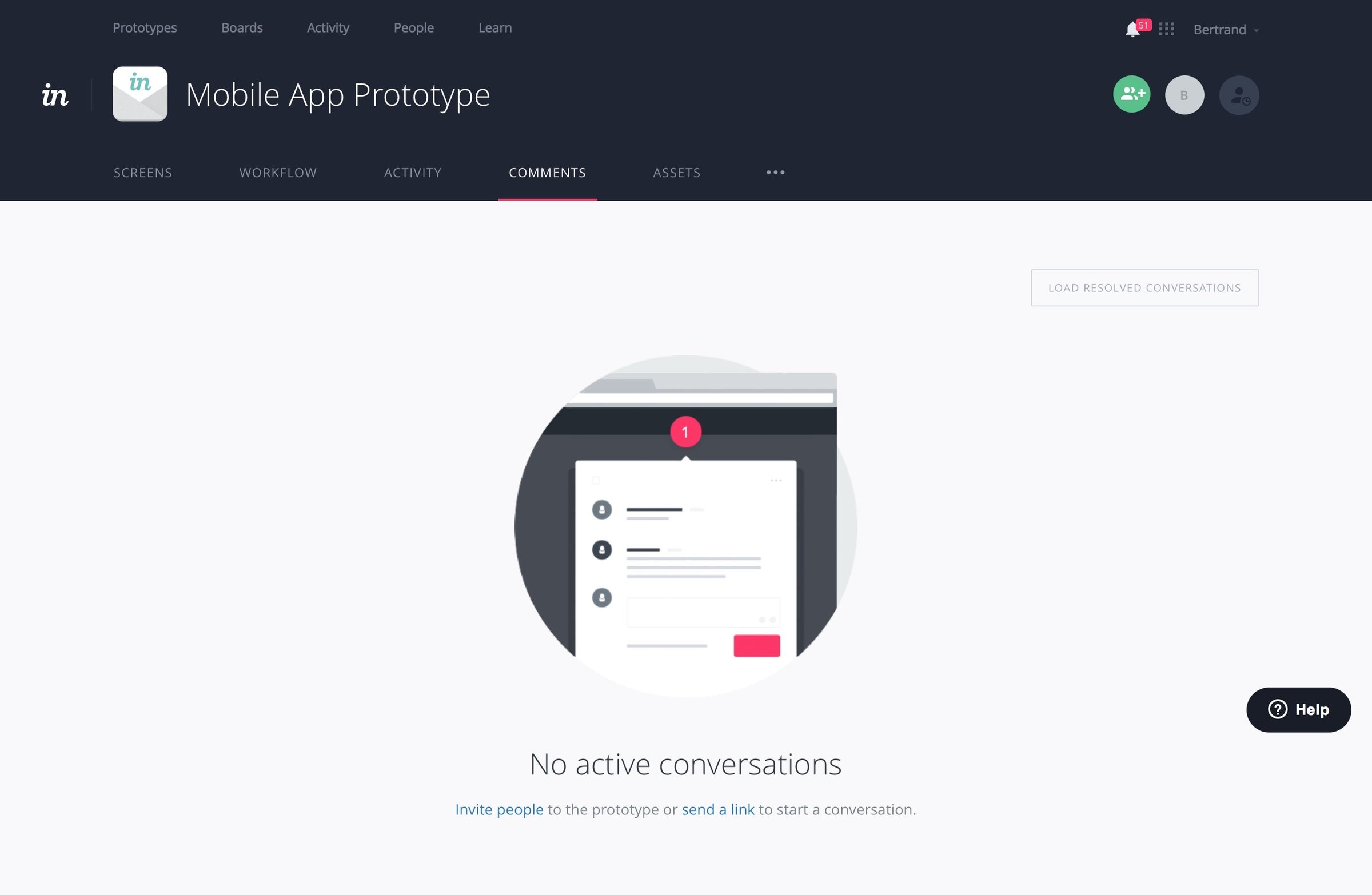 Messaging from Invision