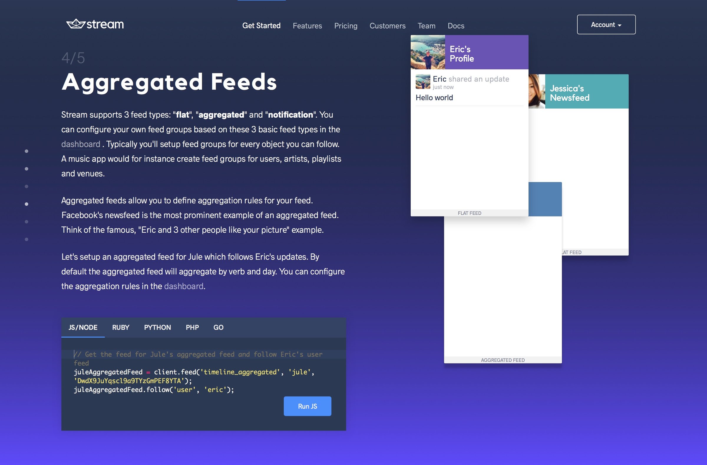 Stream - Onboarding screen