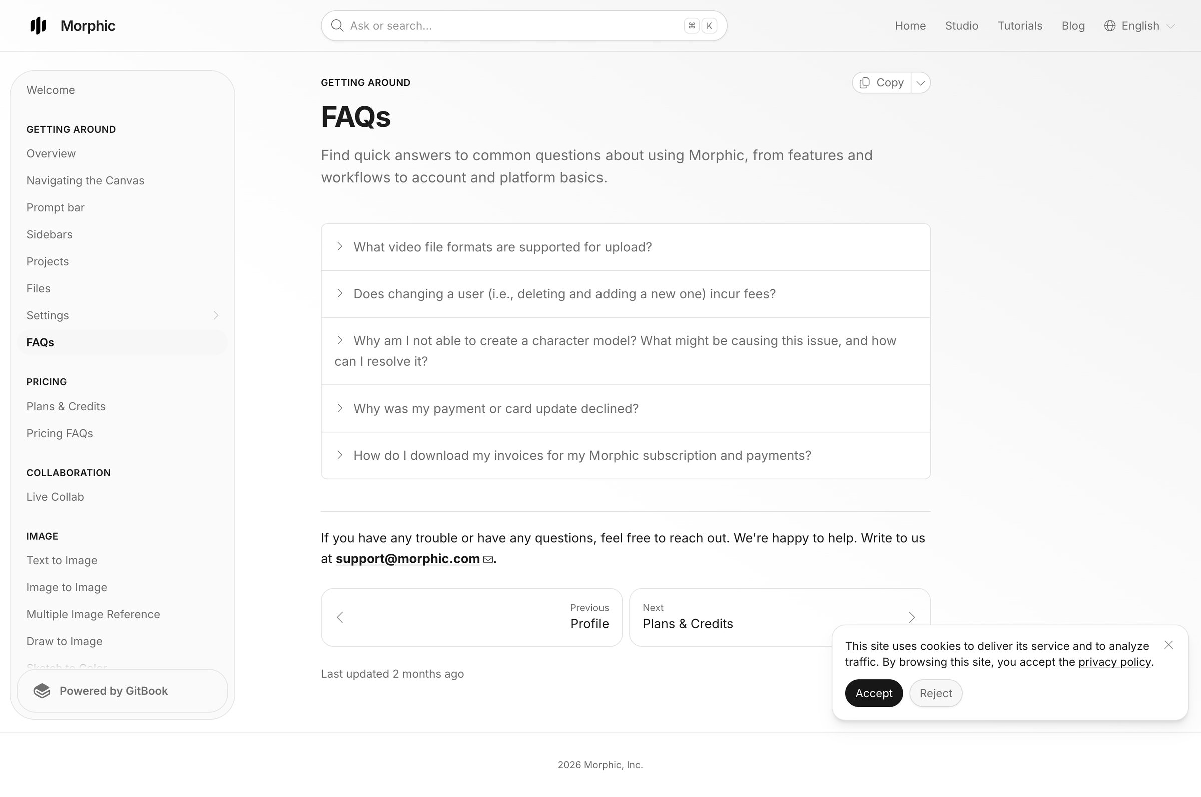 Morphic - FAQs Morphic screen