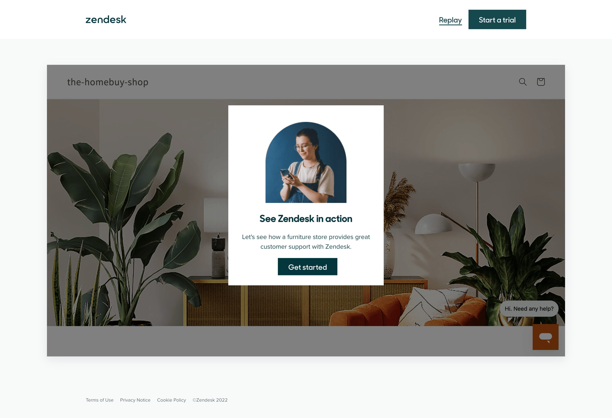 Zendesk - Take a quick tour screen