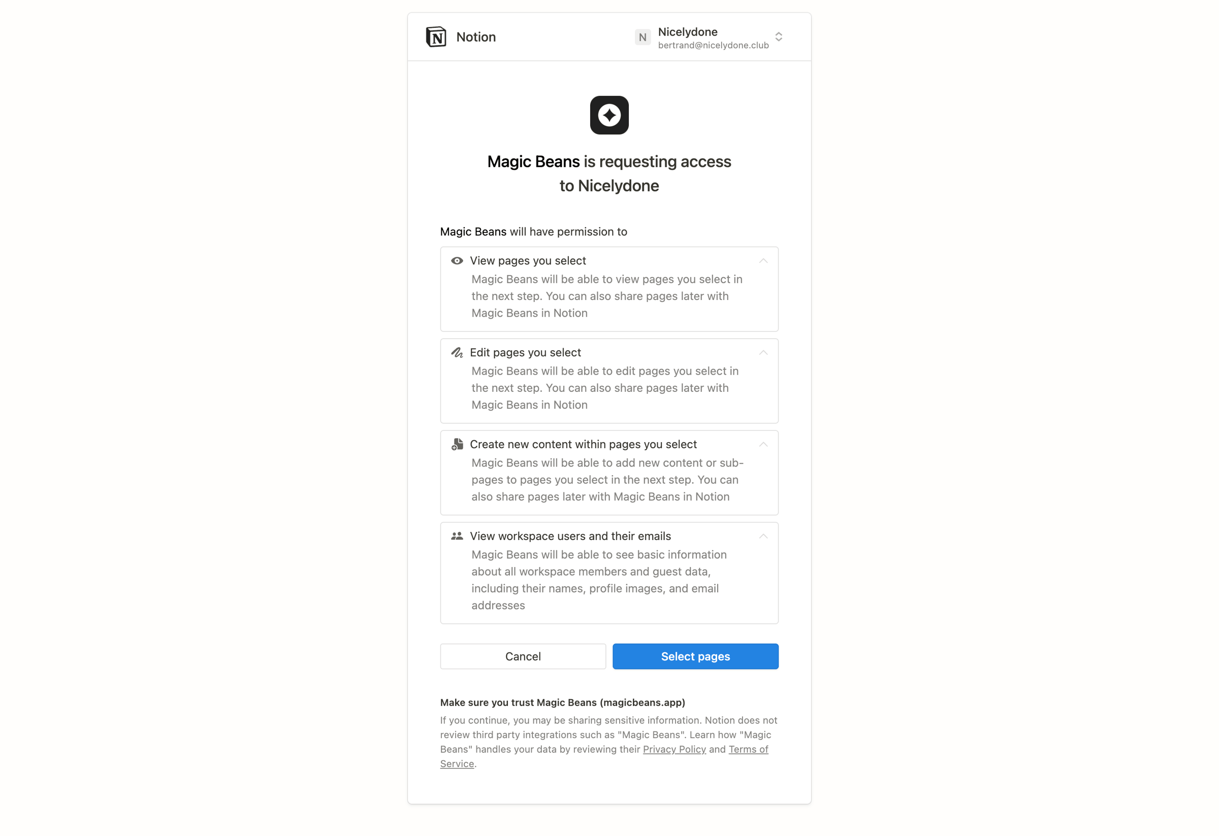 Magic Beans - Notion – The all-in-one workspace for your notes, tasks, wikis, a screen