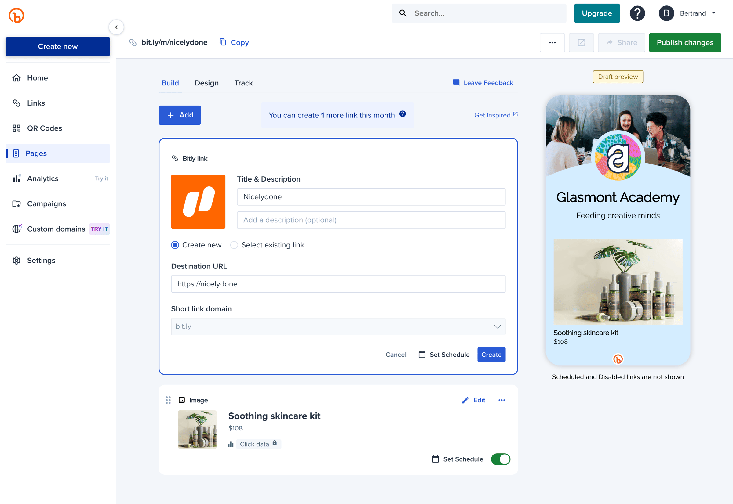 Bitly - Bitly | Bitly Page screen