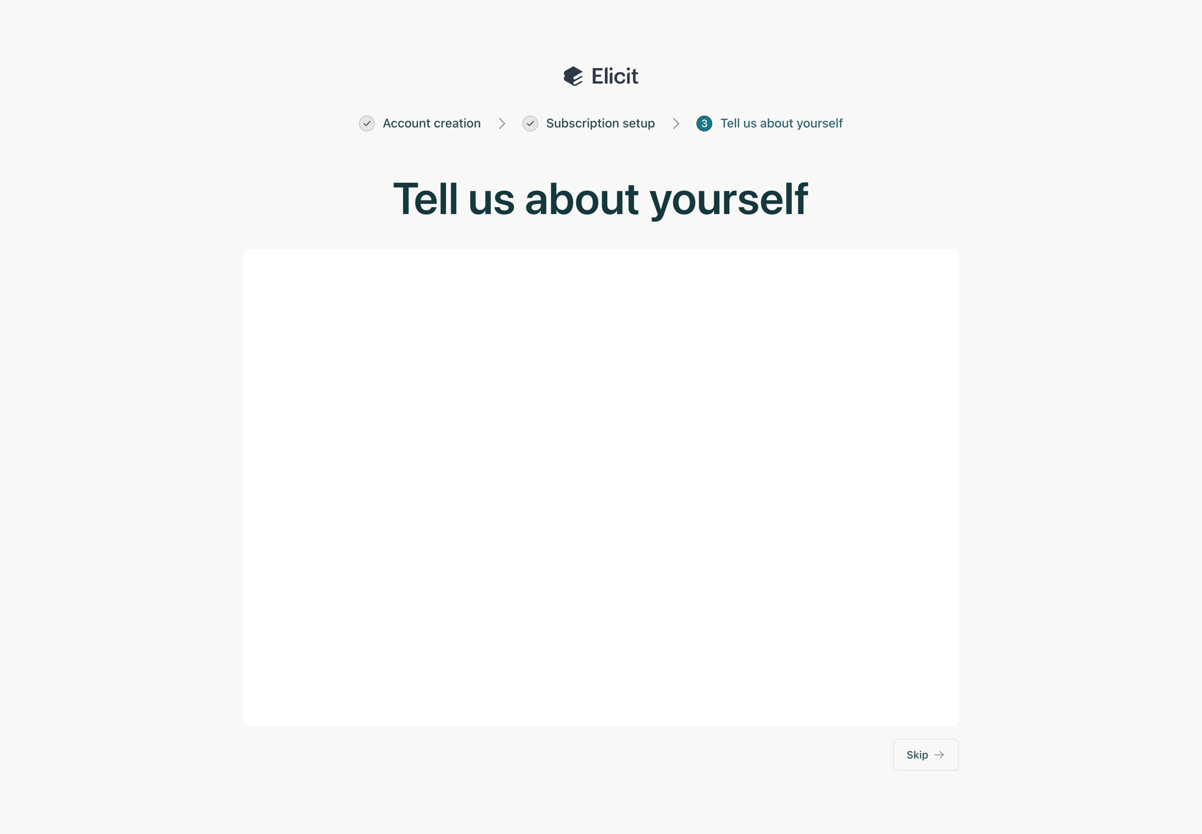 Elicit - Elicit The AI Research Assistant screen
