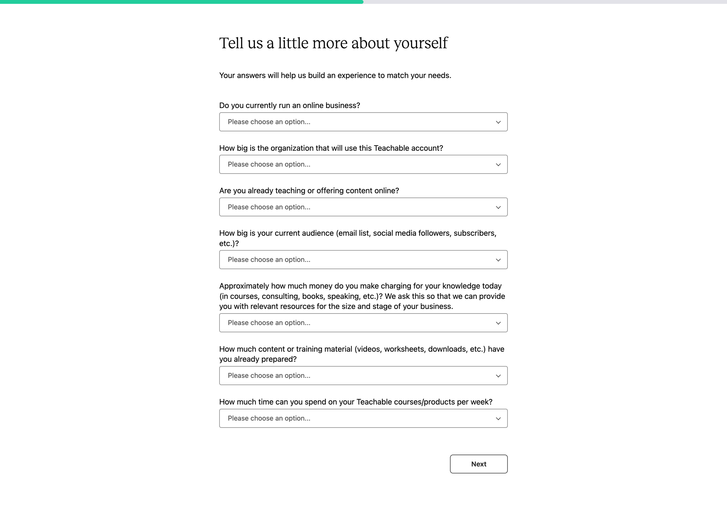 Teachable - Admin | Teachable screen