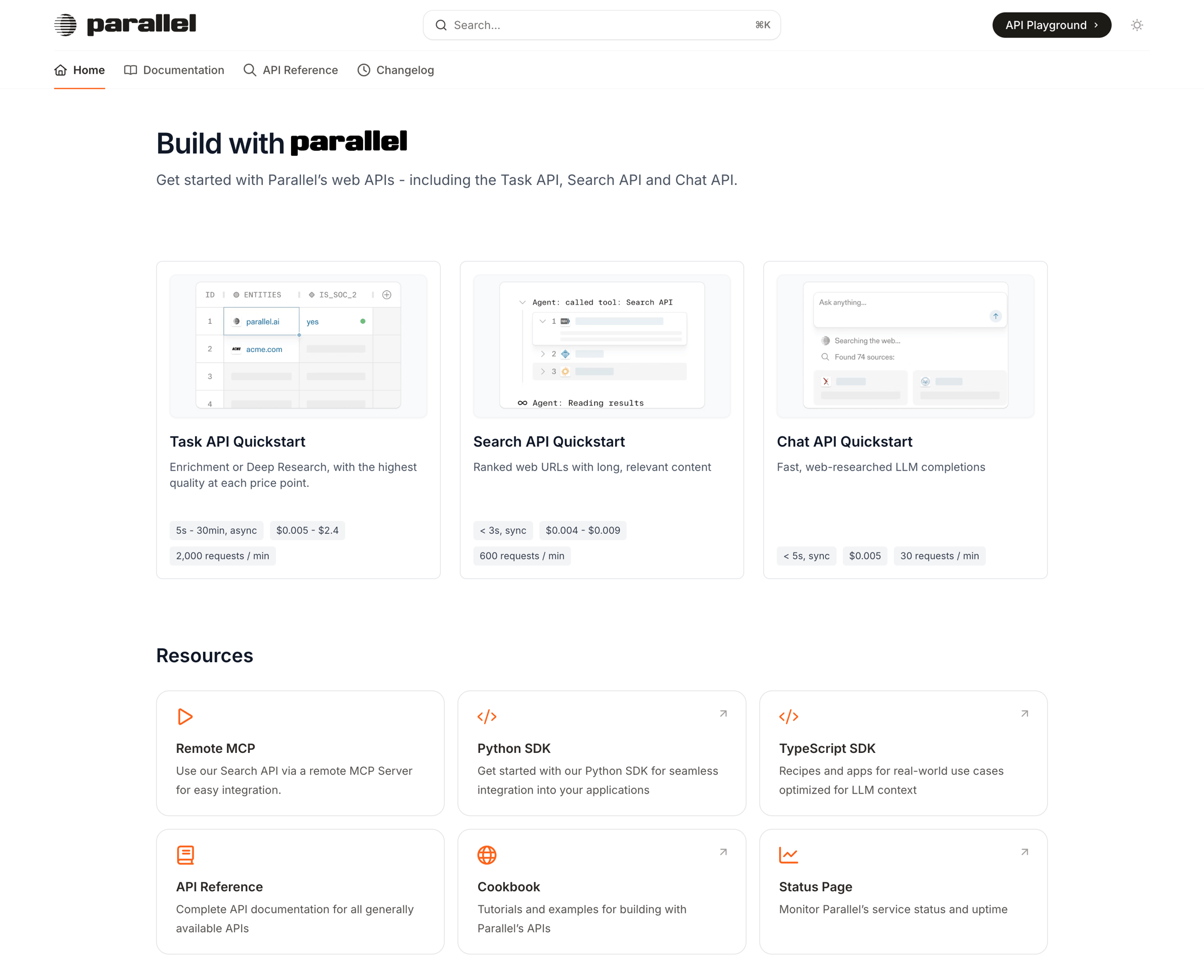 Parallel - Parallel Documentation - Parallel screen