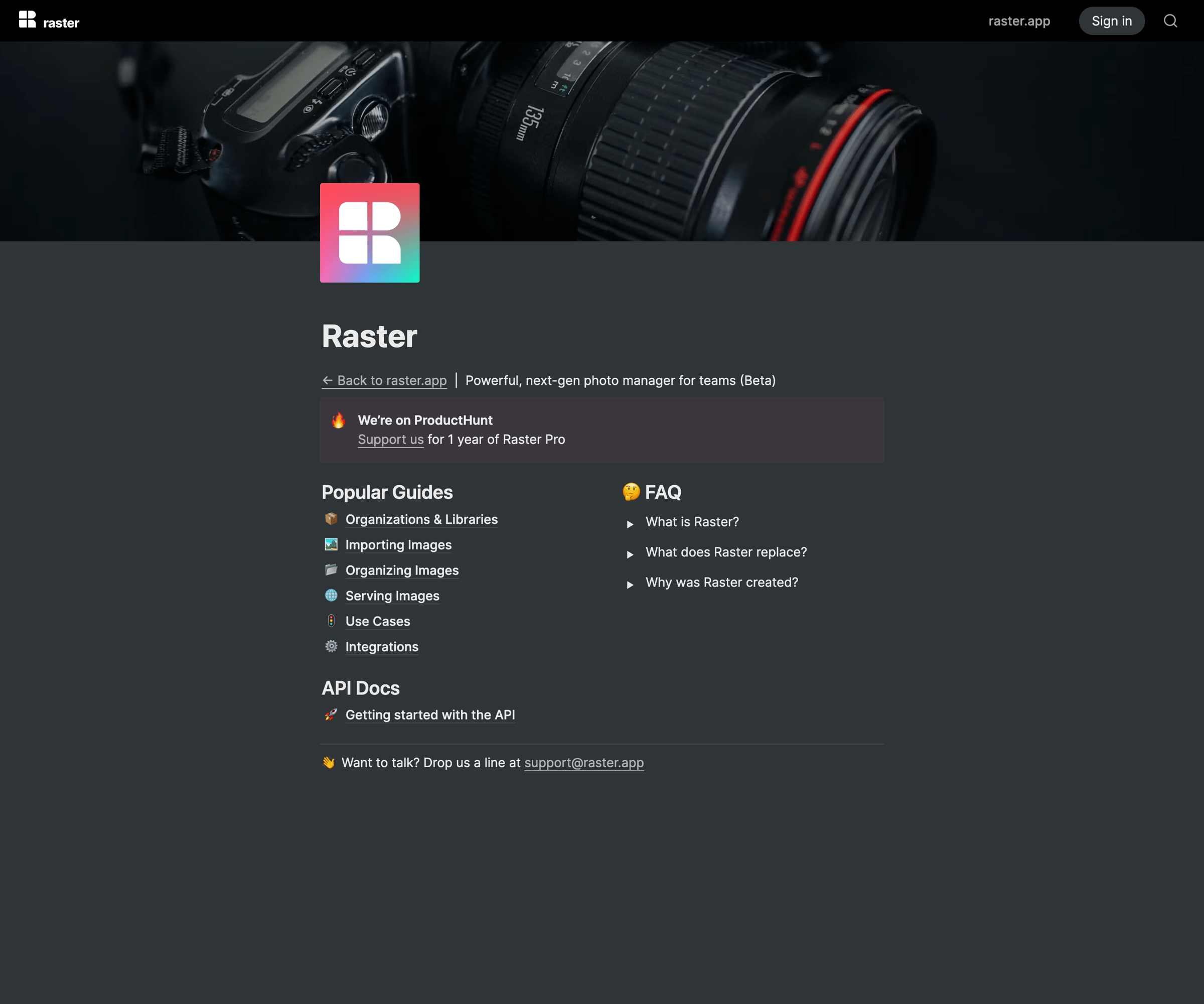 Raster screen