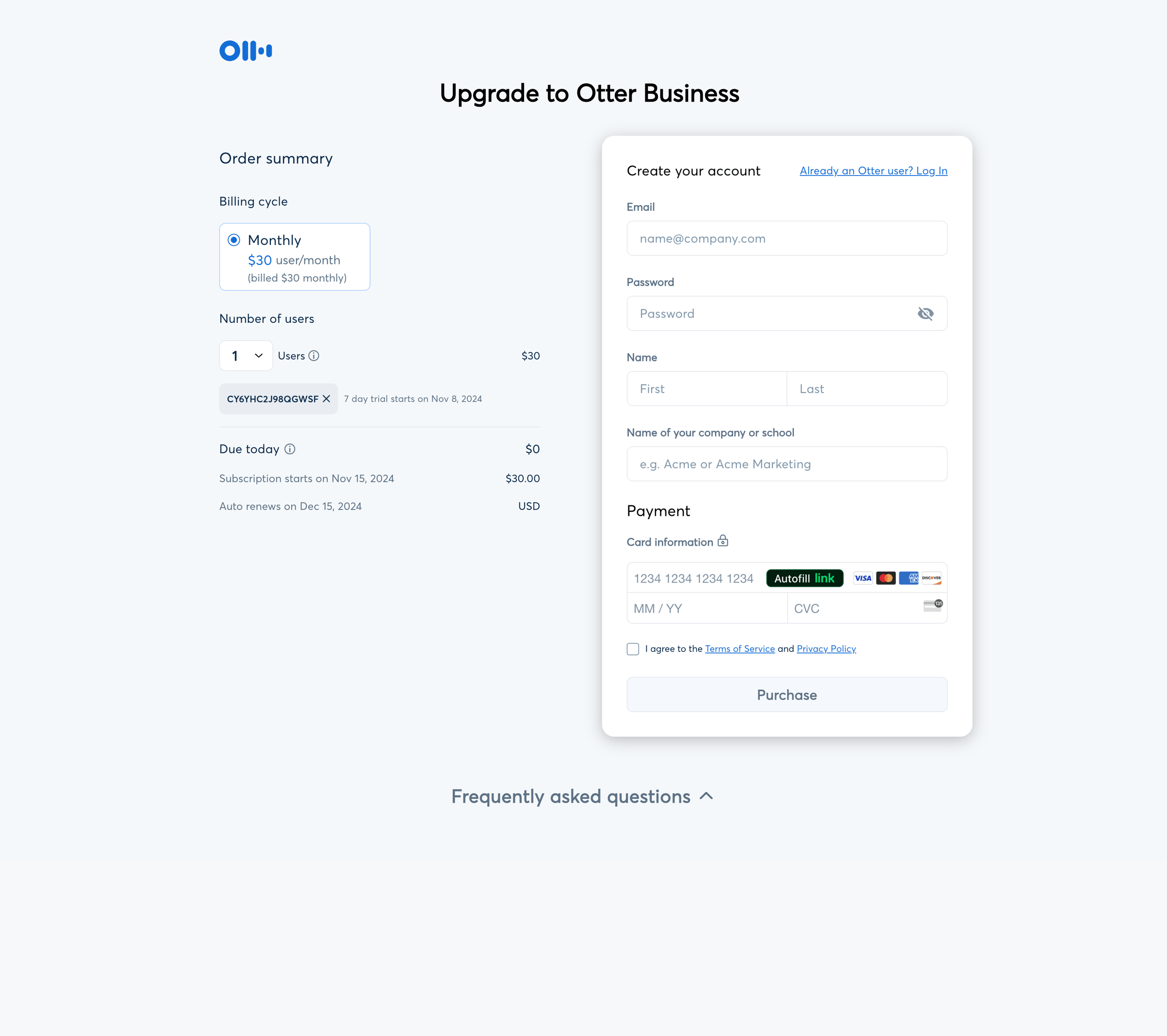 Otter - Otter for Business - Increase productivity and engagement - Otter screen