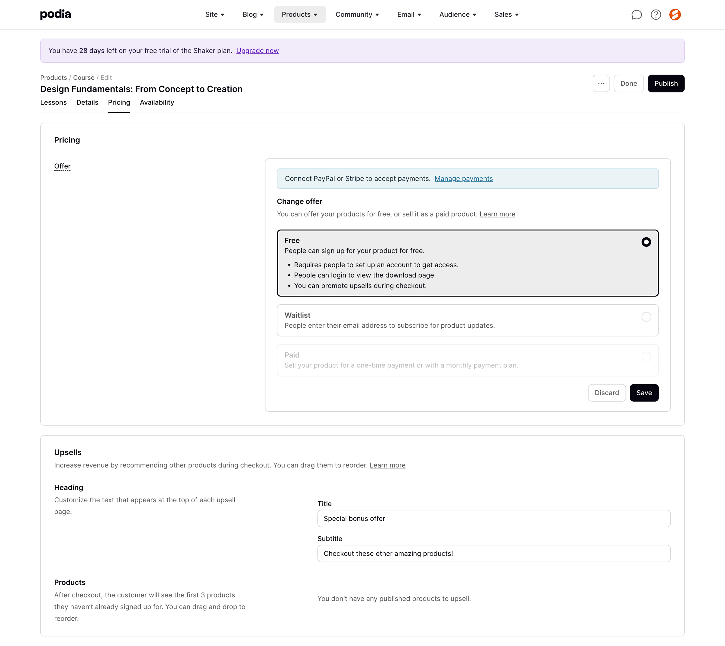 Podia - Podia Design Fundamentals From Concept to Creation screen