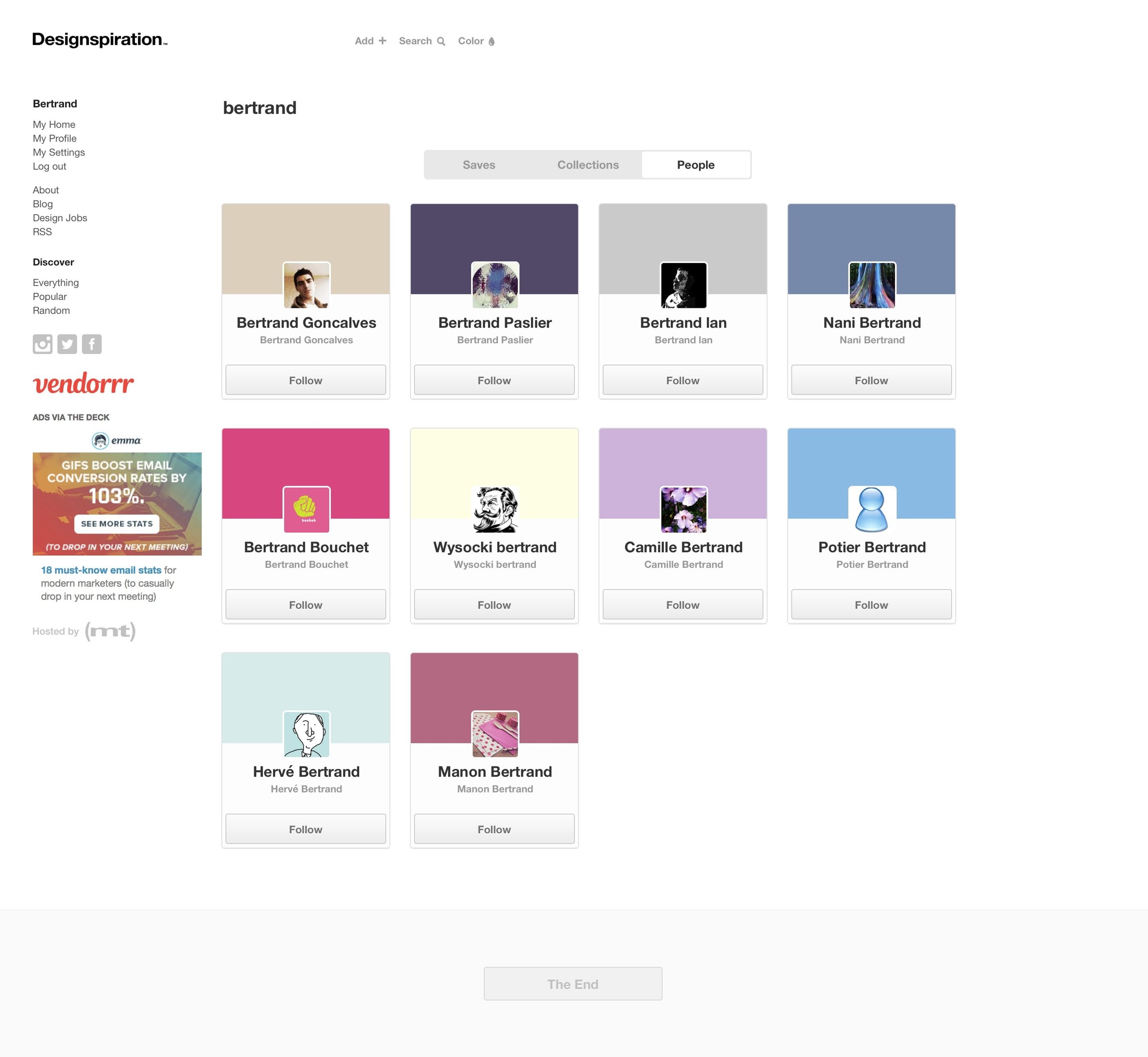 Search from Designspiration