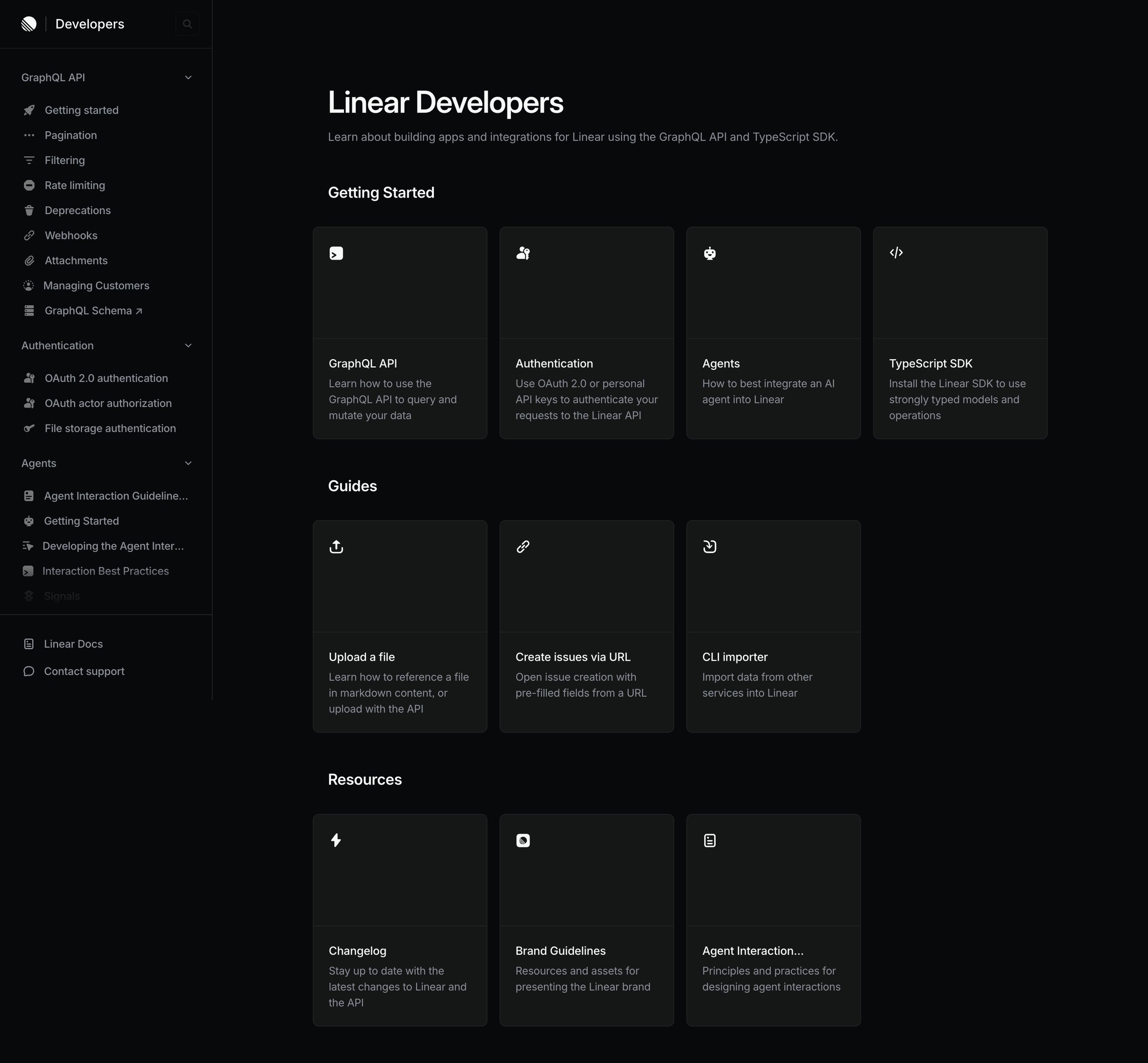 Linear - Linear Developers screen