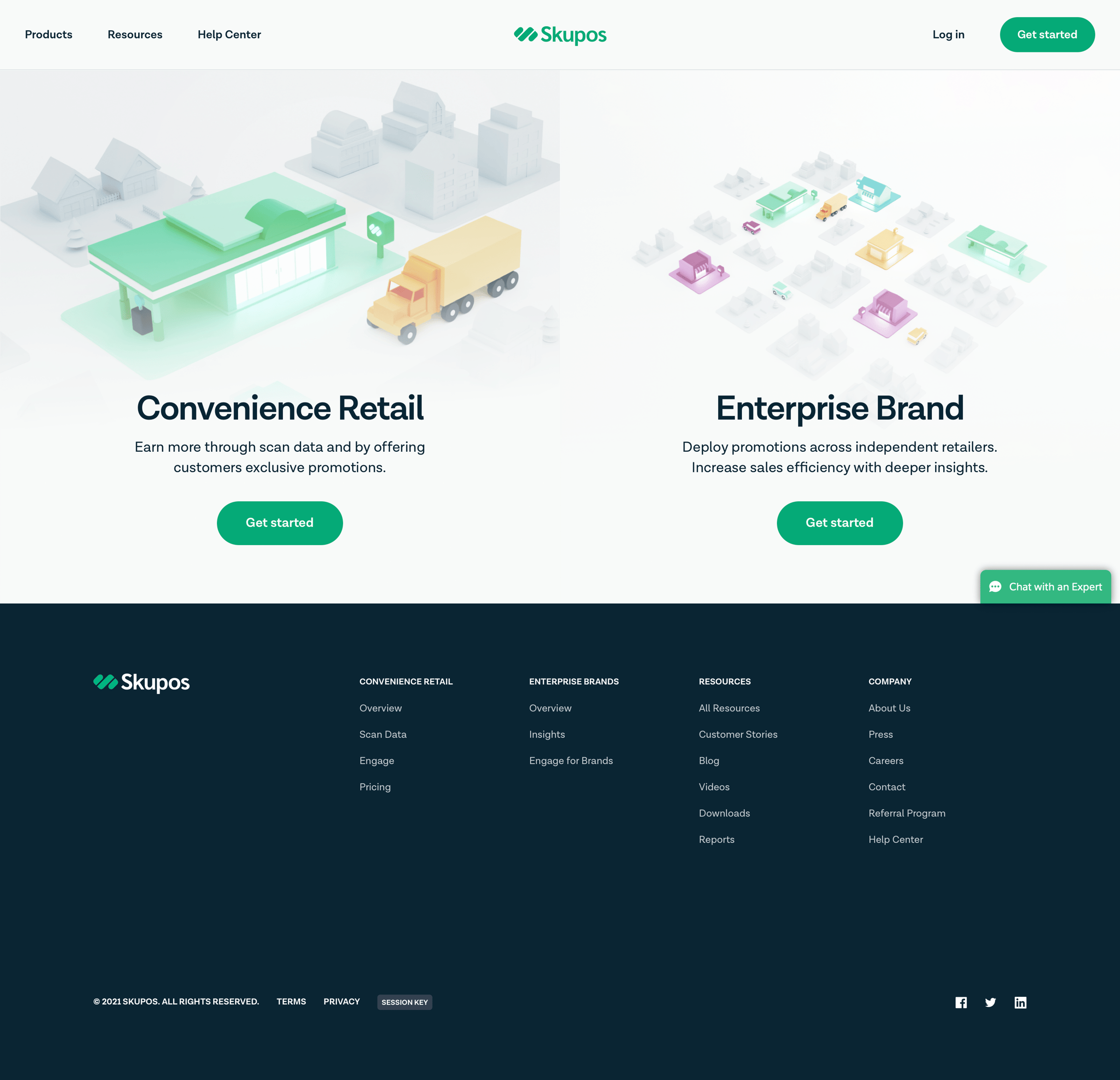 Skupos - Get started with Skupos | Skupos screen