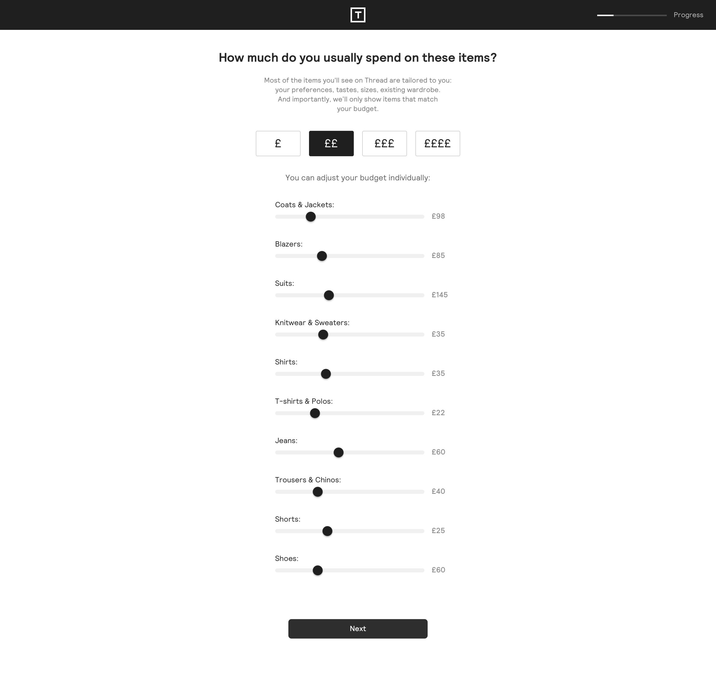 Thread - Onboarding screen