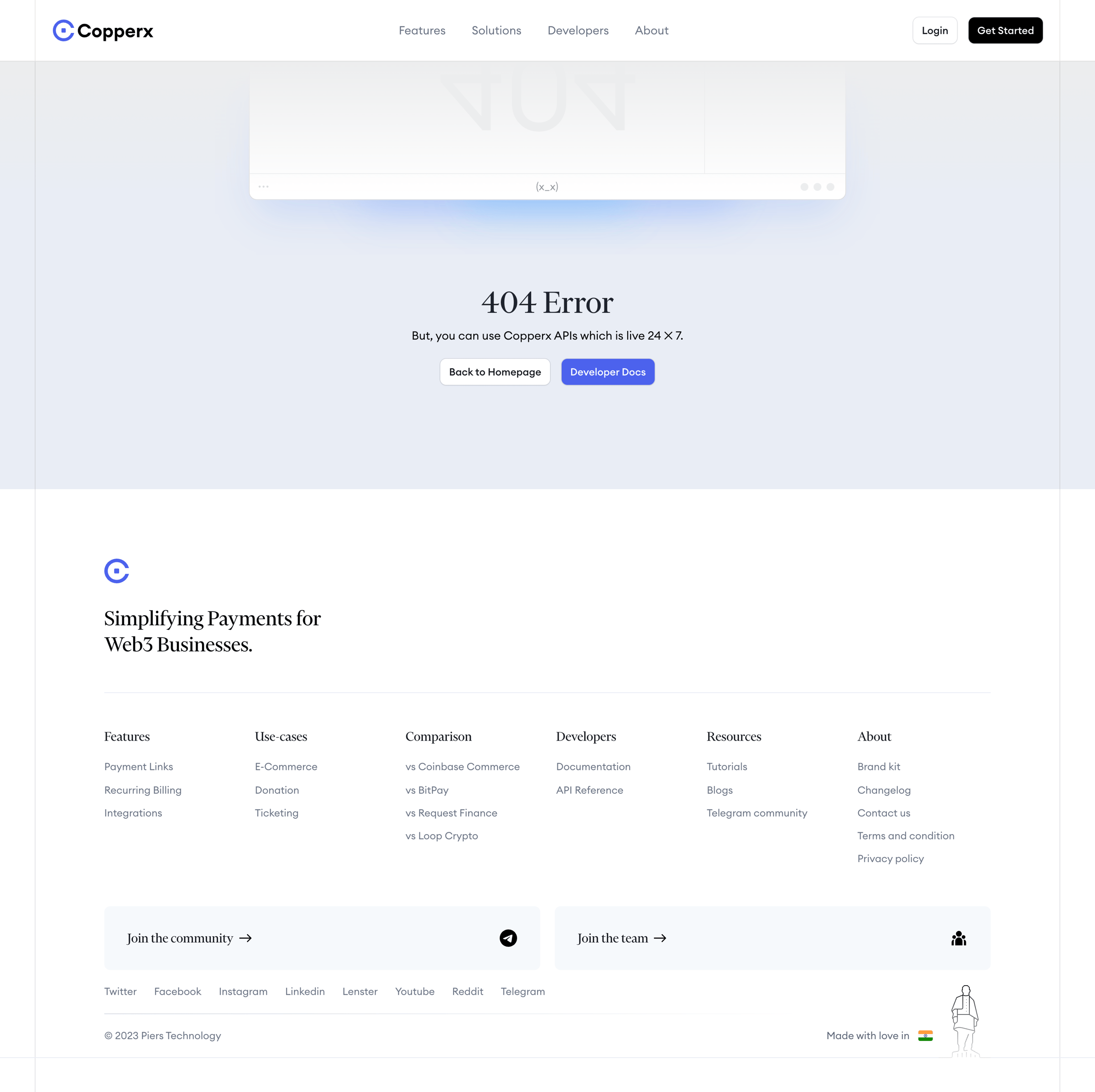Copperx - Blockchain Payment APIs for businesses - Copperx screen