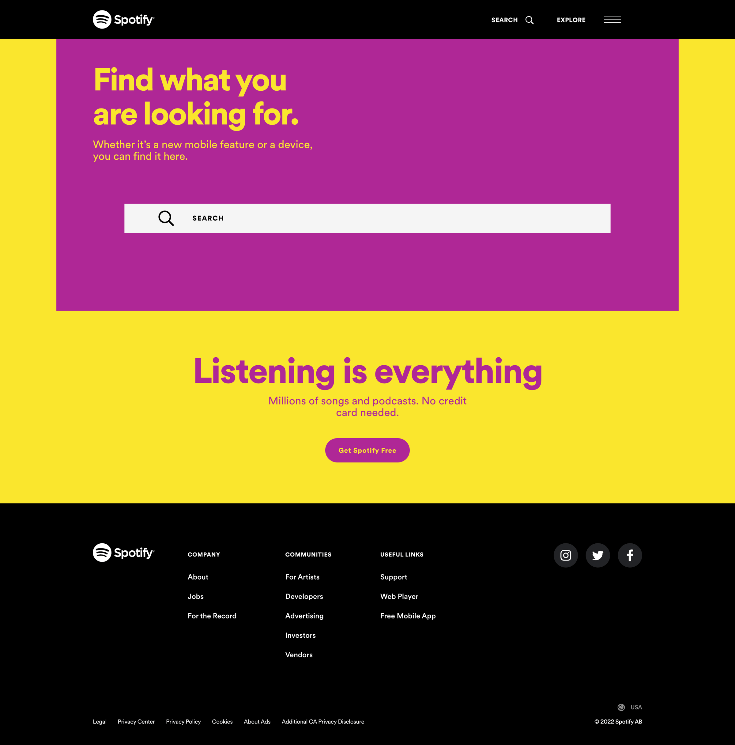 Spotify - Explore - Spotify screen