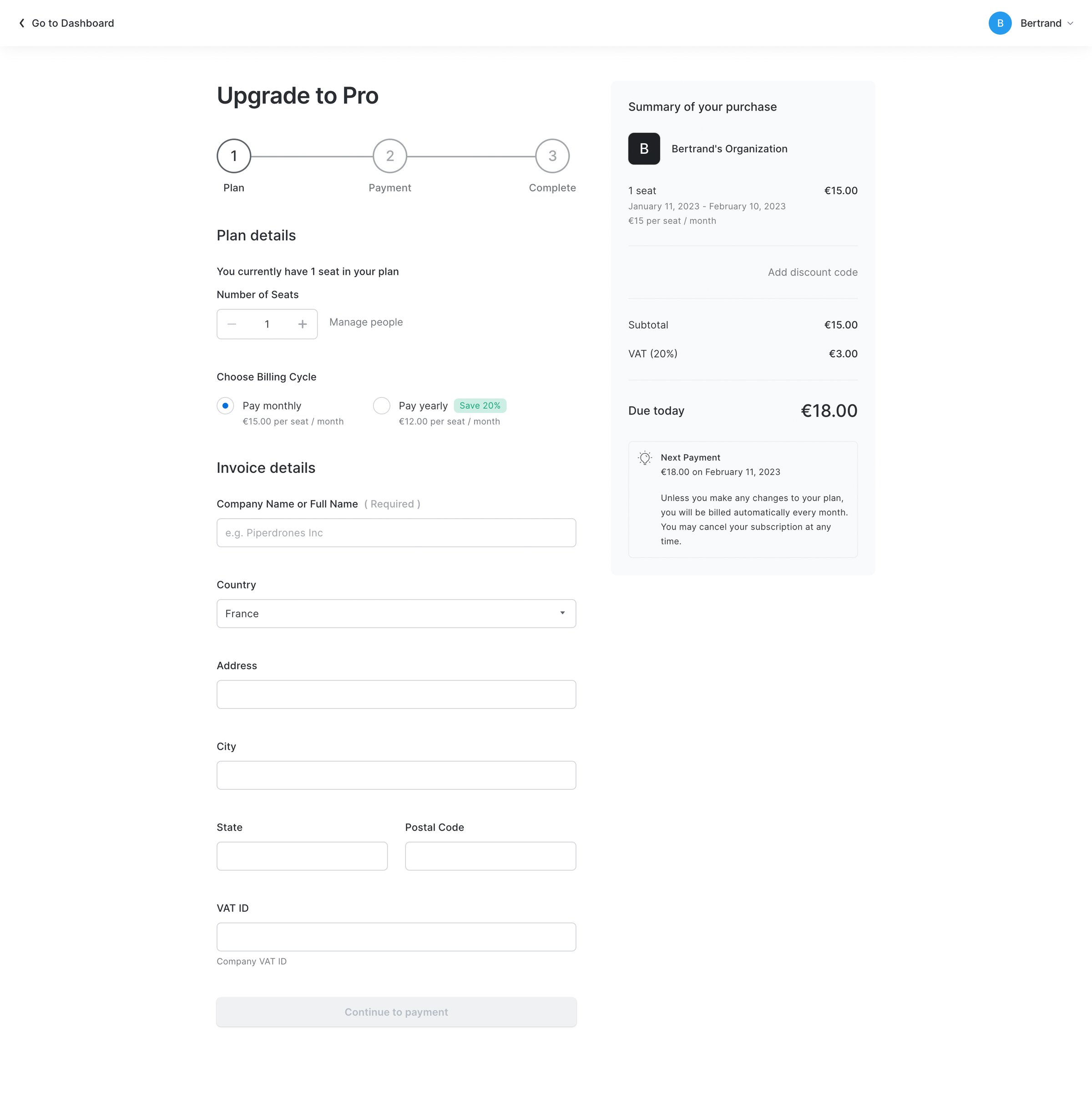 Overflow - Upgrade to Pro | Overflow screen