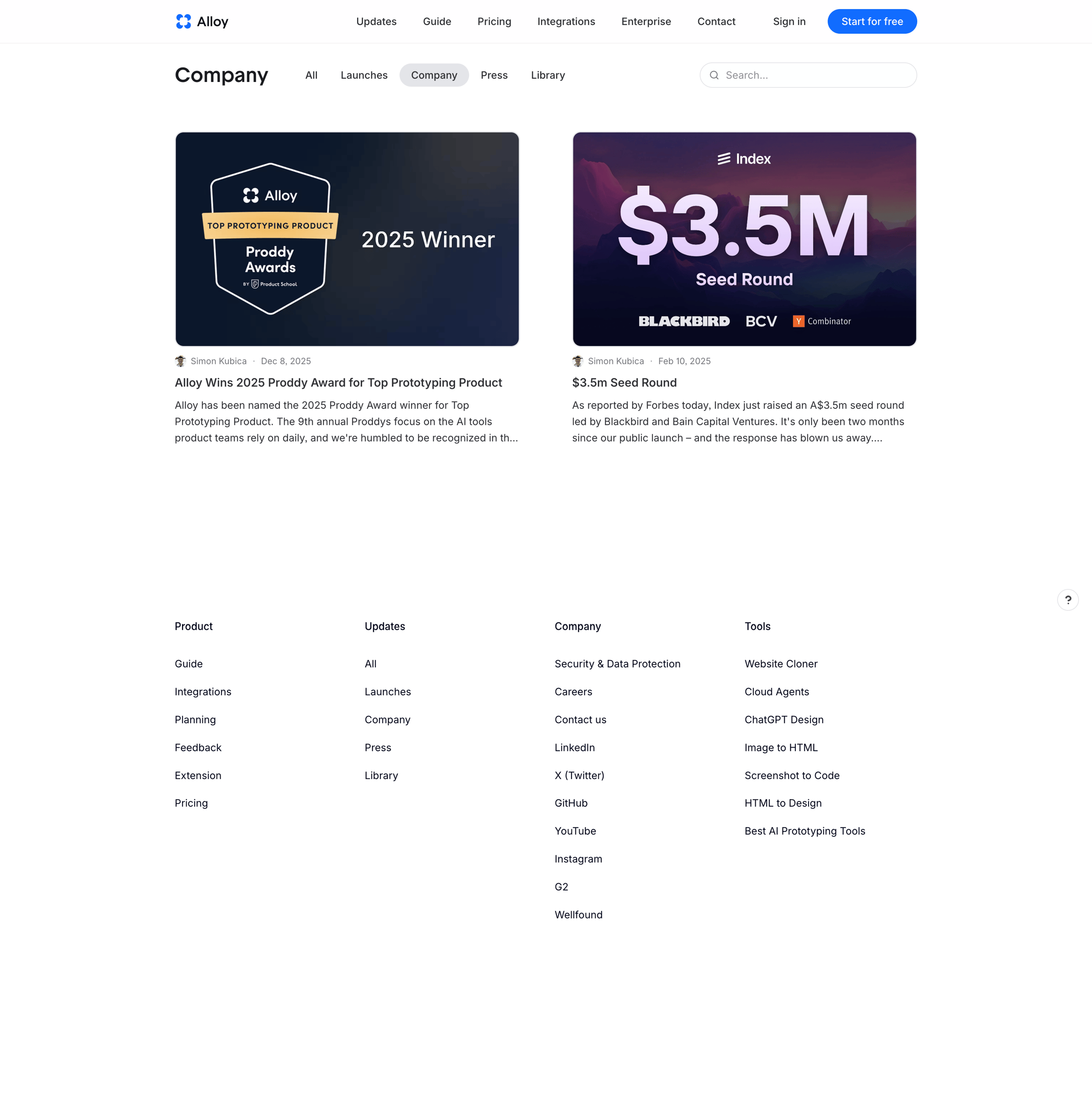 Alloy - Company | Alloy screen