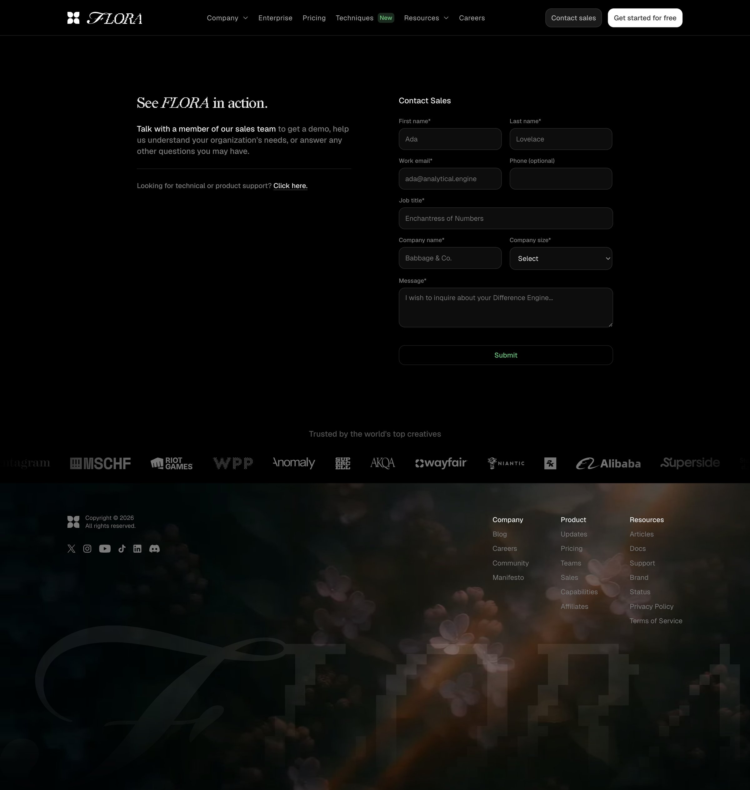 Flora - FLORA — Your Creative Environment screen