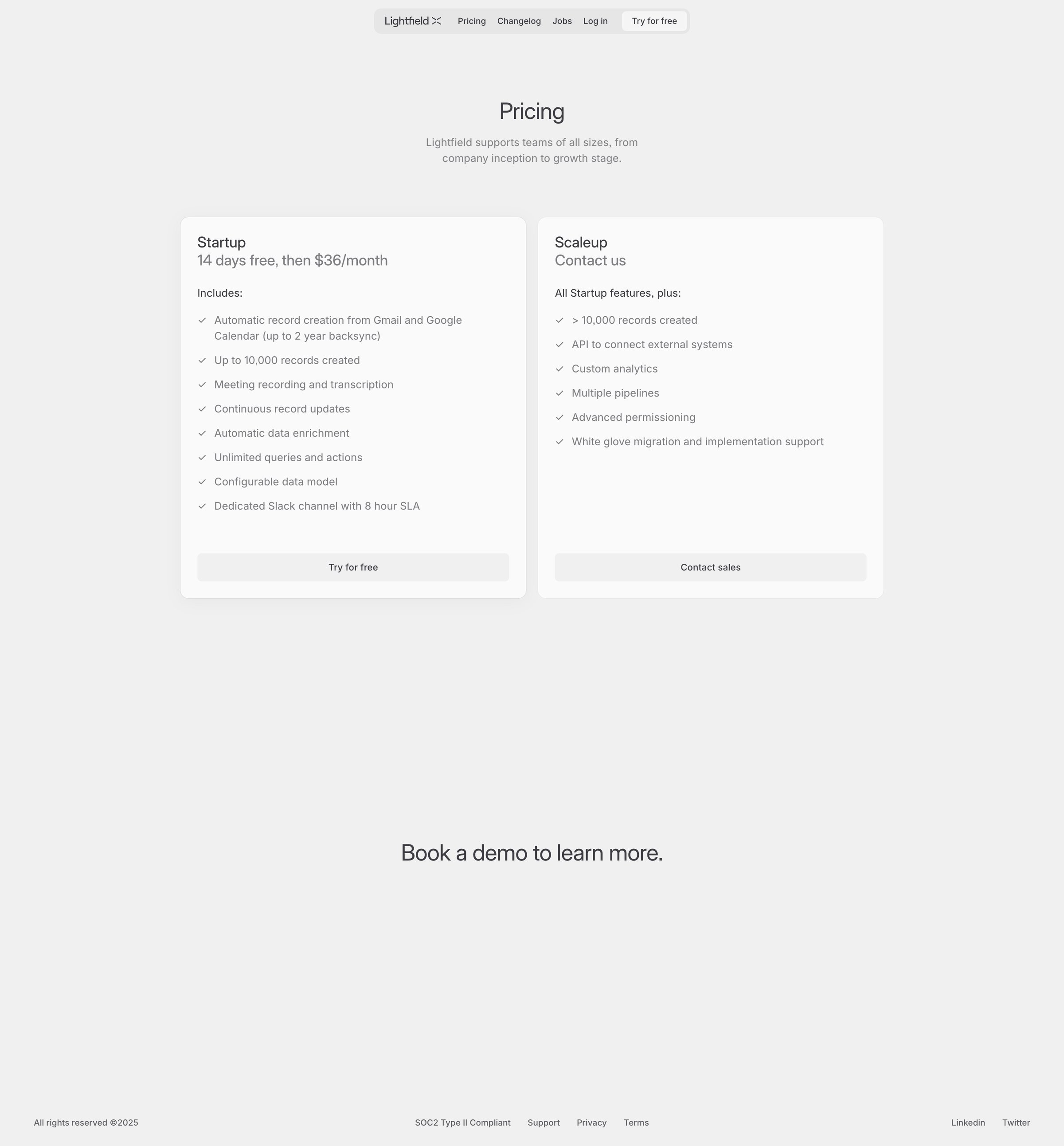 Lightfield - Lightfield - A new kind of CRM screen
