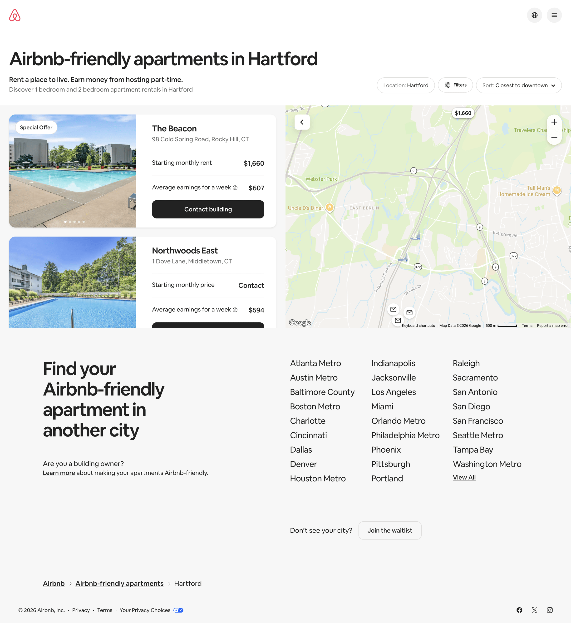 Airbnb - Earn with Airbnb-friendly apartments in Hartford | Airbnb screen