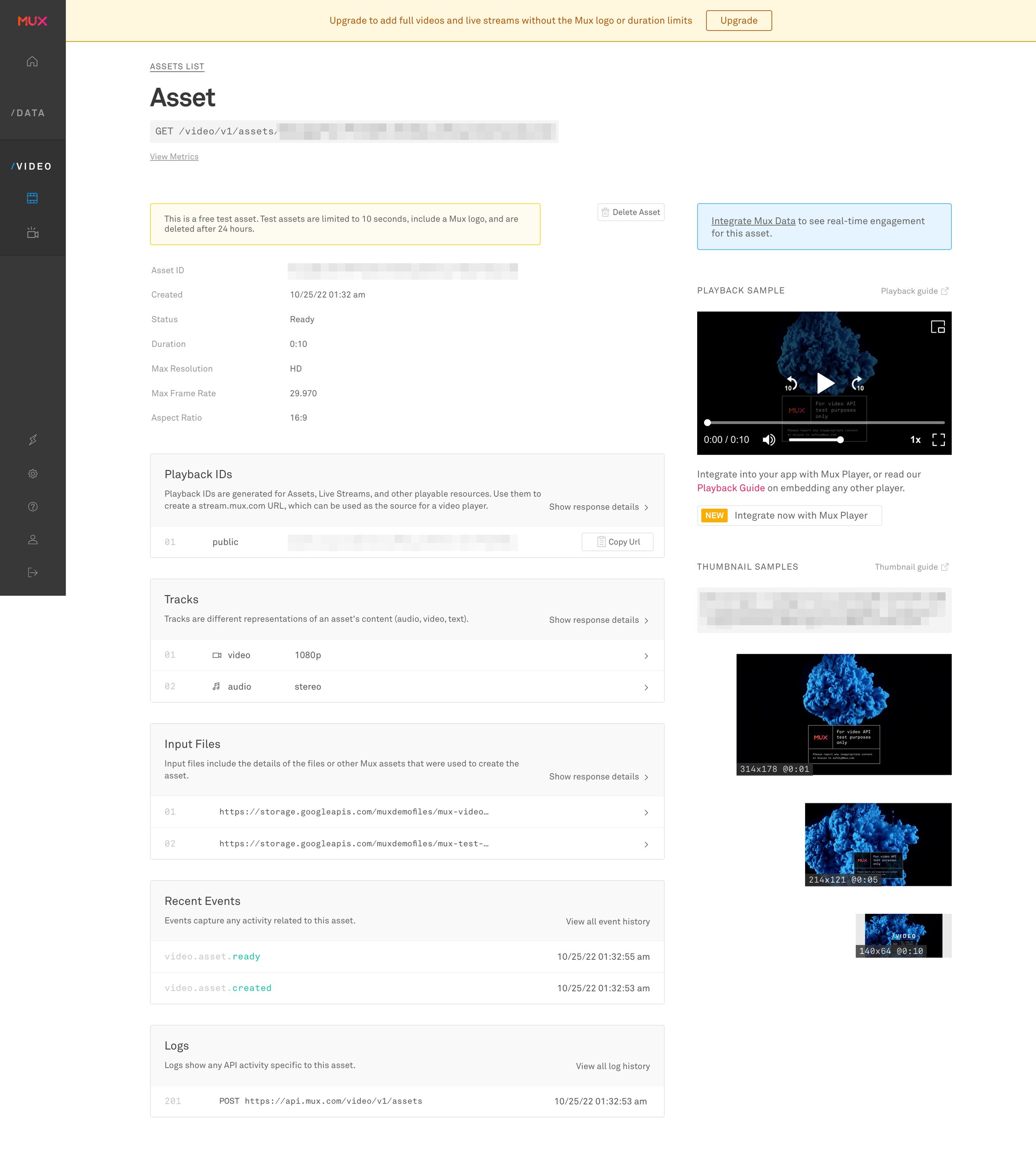 Mux - Video | Assets 00UugRwPyfvPV7G02HLT02B4dyIjM2wp318sXytm5pLXe8 Mu screen