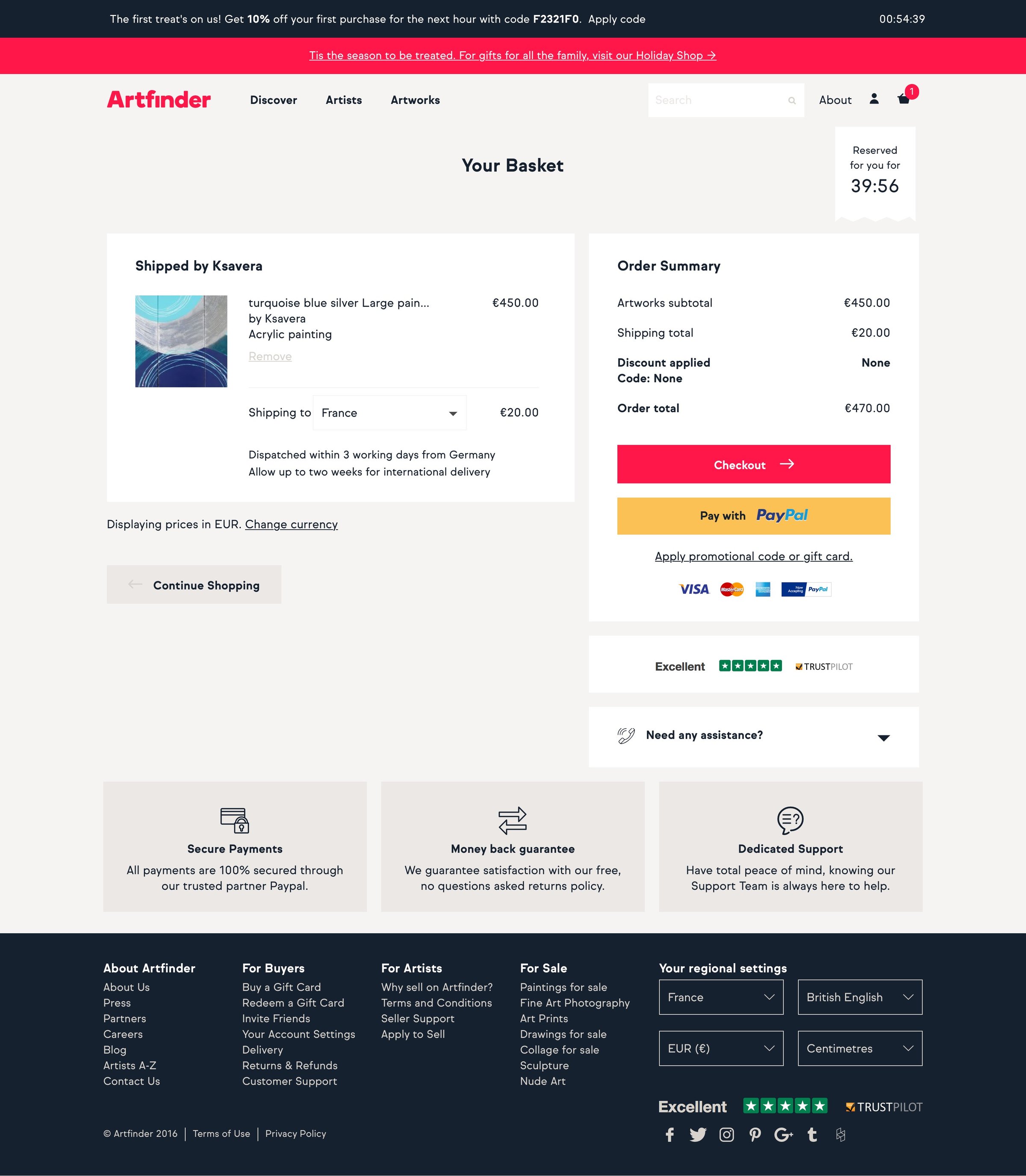 Shopping cart from Artfinder