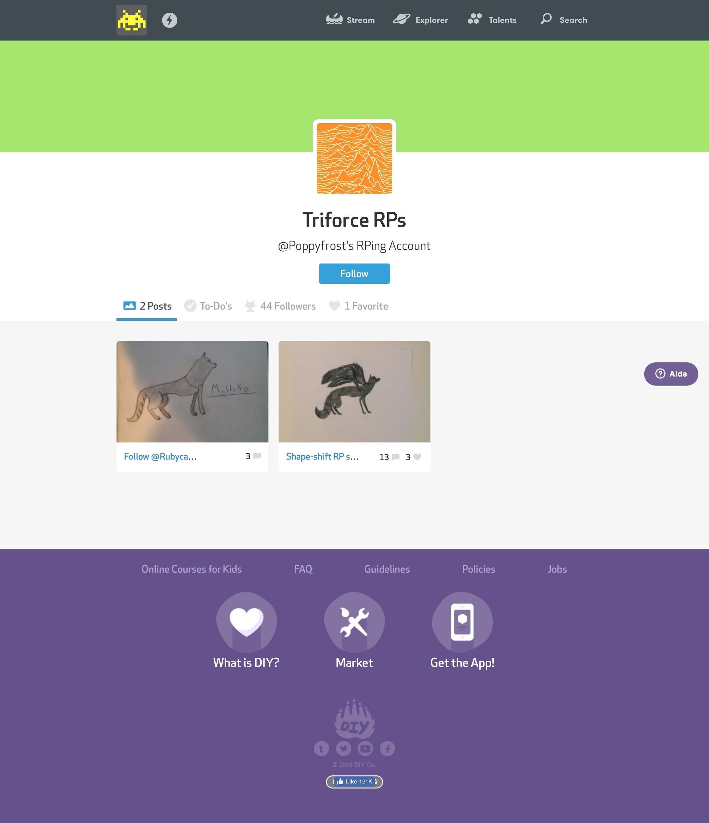 DIY - Profile screen