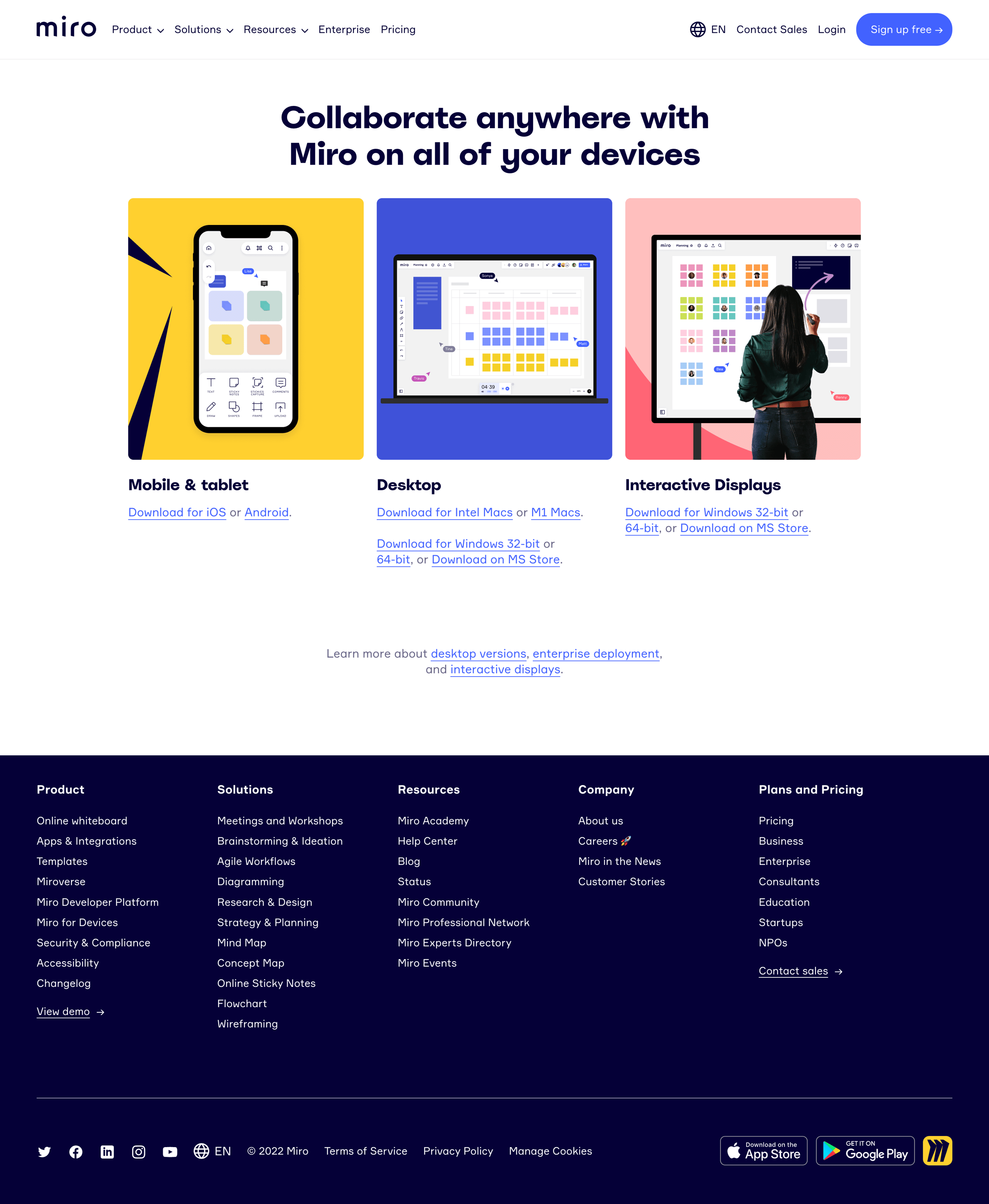 Miro - Download Miro on your device screen