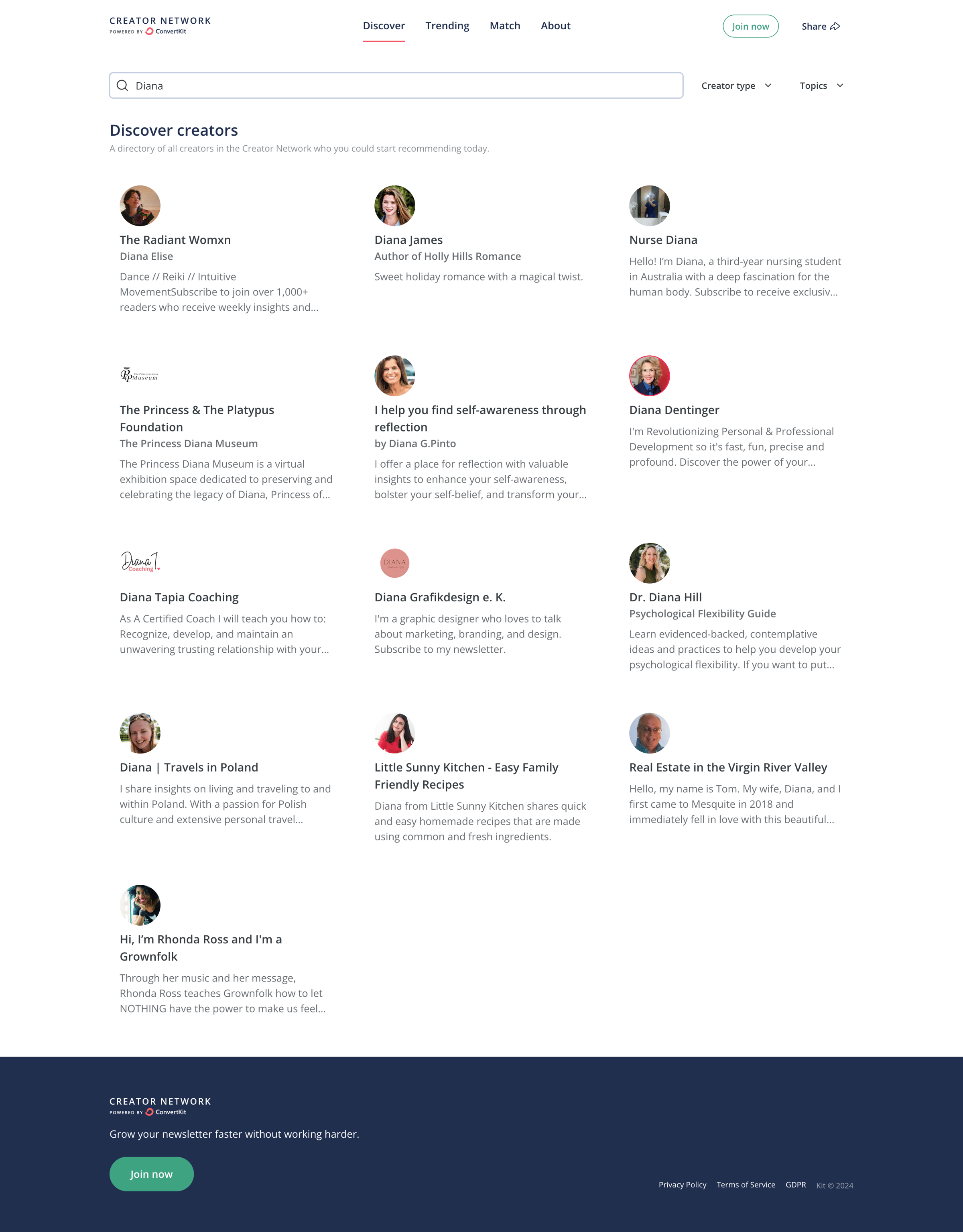 Kit - Find Creators. Make Connections. Get Recommended. Grow Together. screen