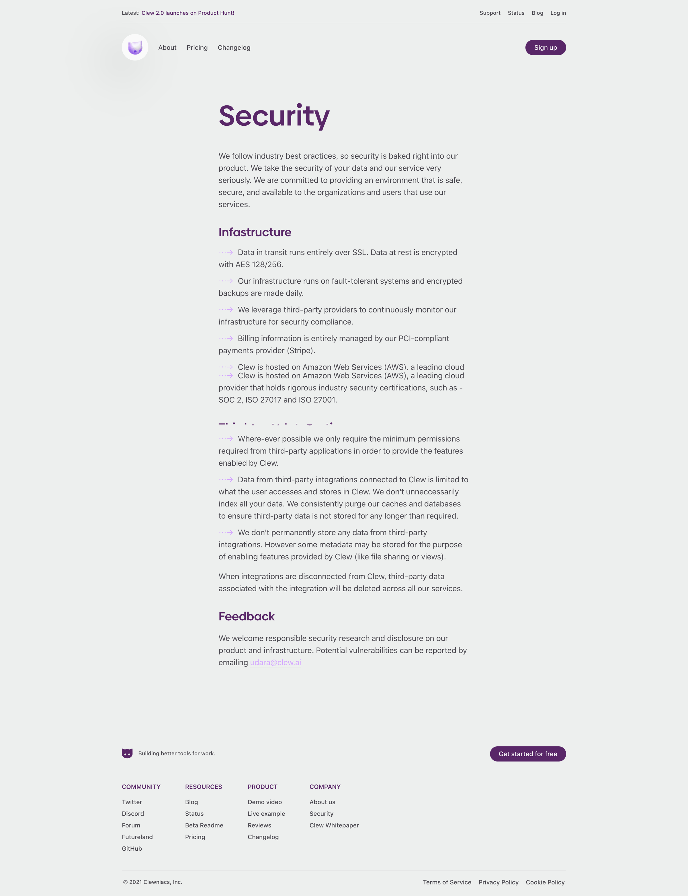 Clew - A Better Way to Work · Clew screen