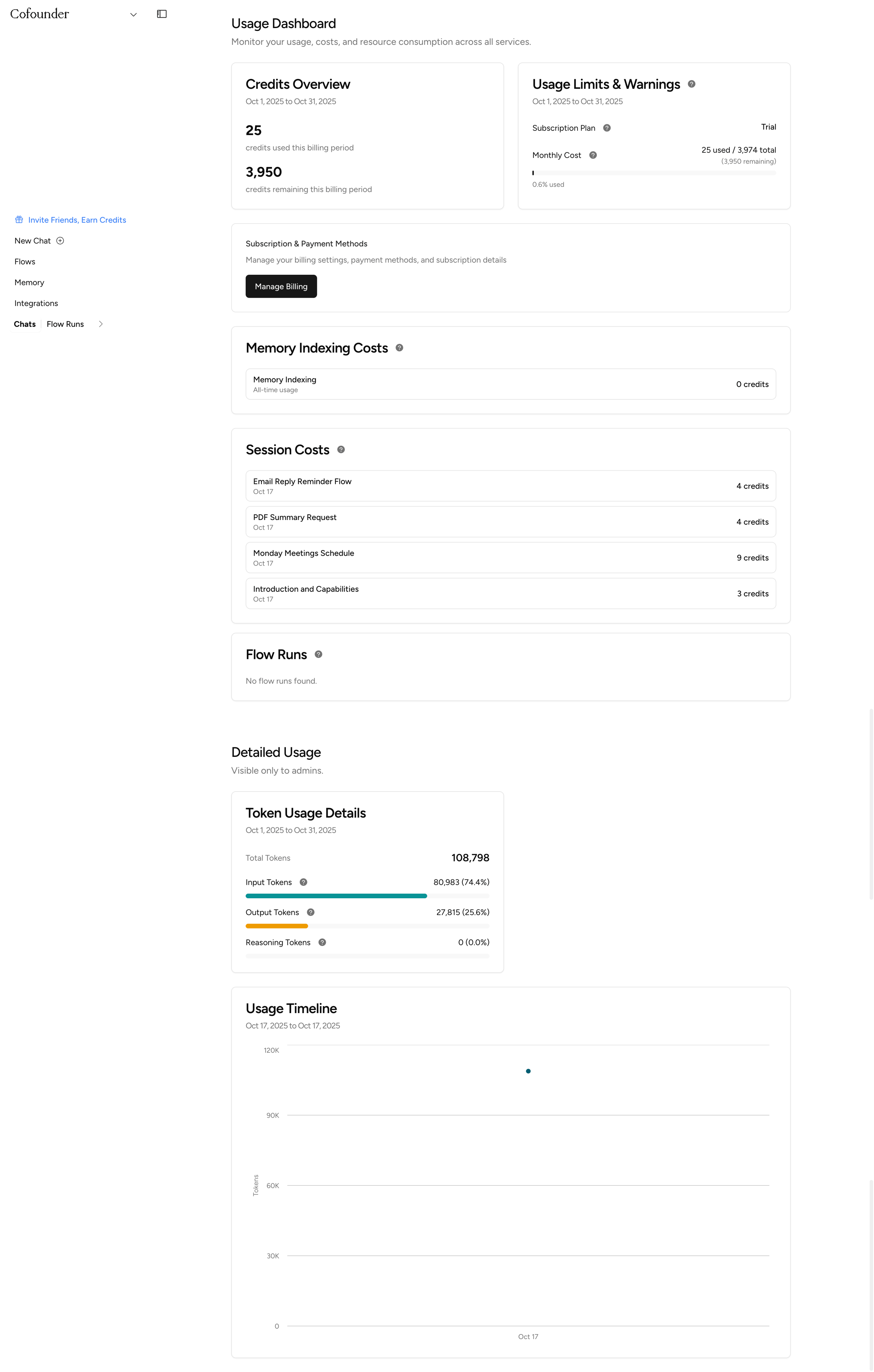 Cofounder screen