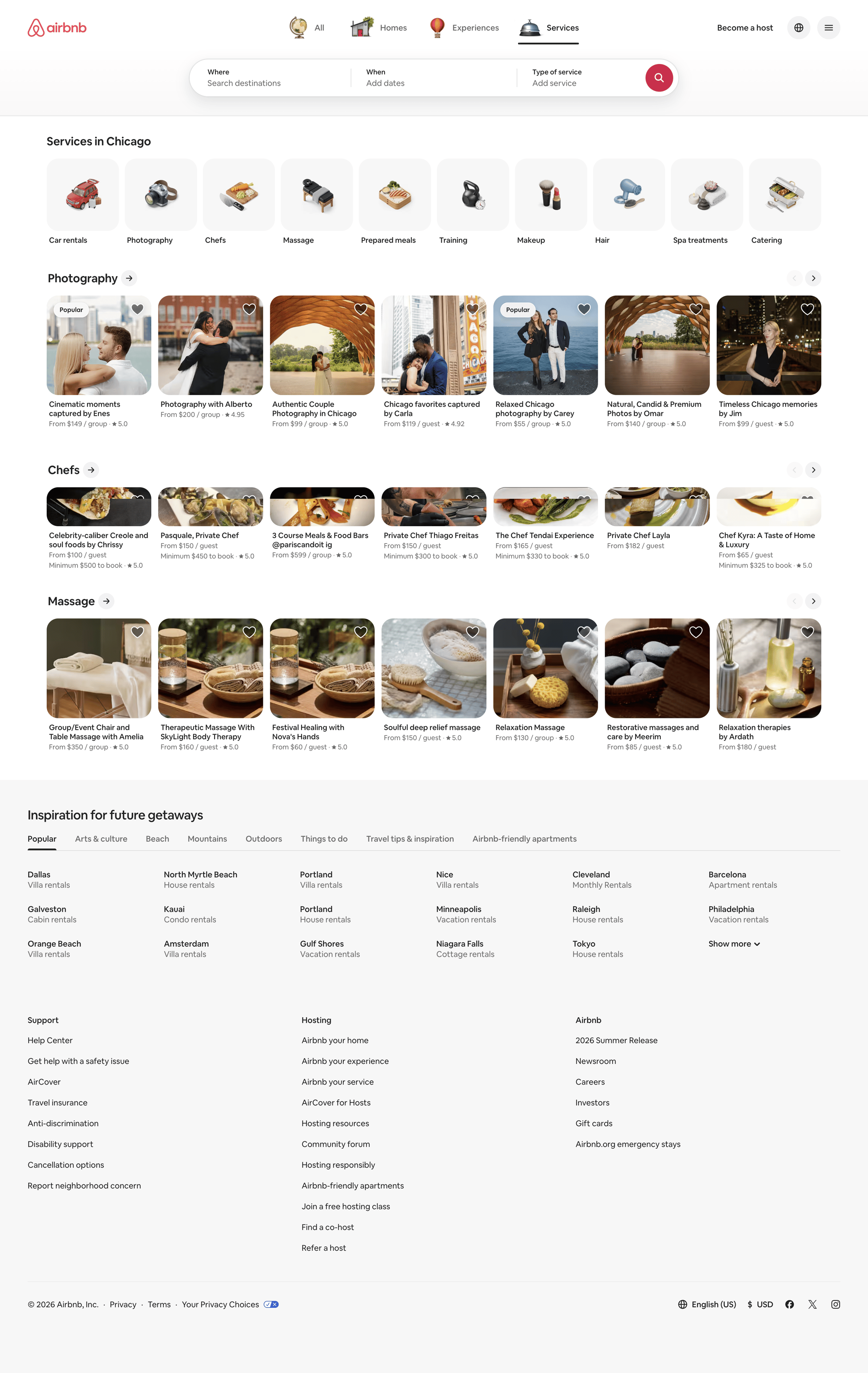 Airbnb - Airbnb Services - Enhance Your Stay with Vetted Local Professionals screen