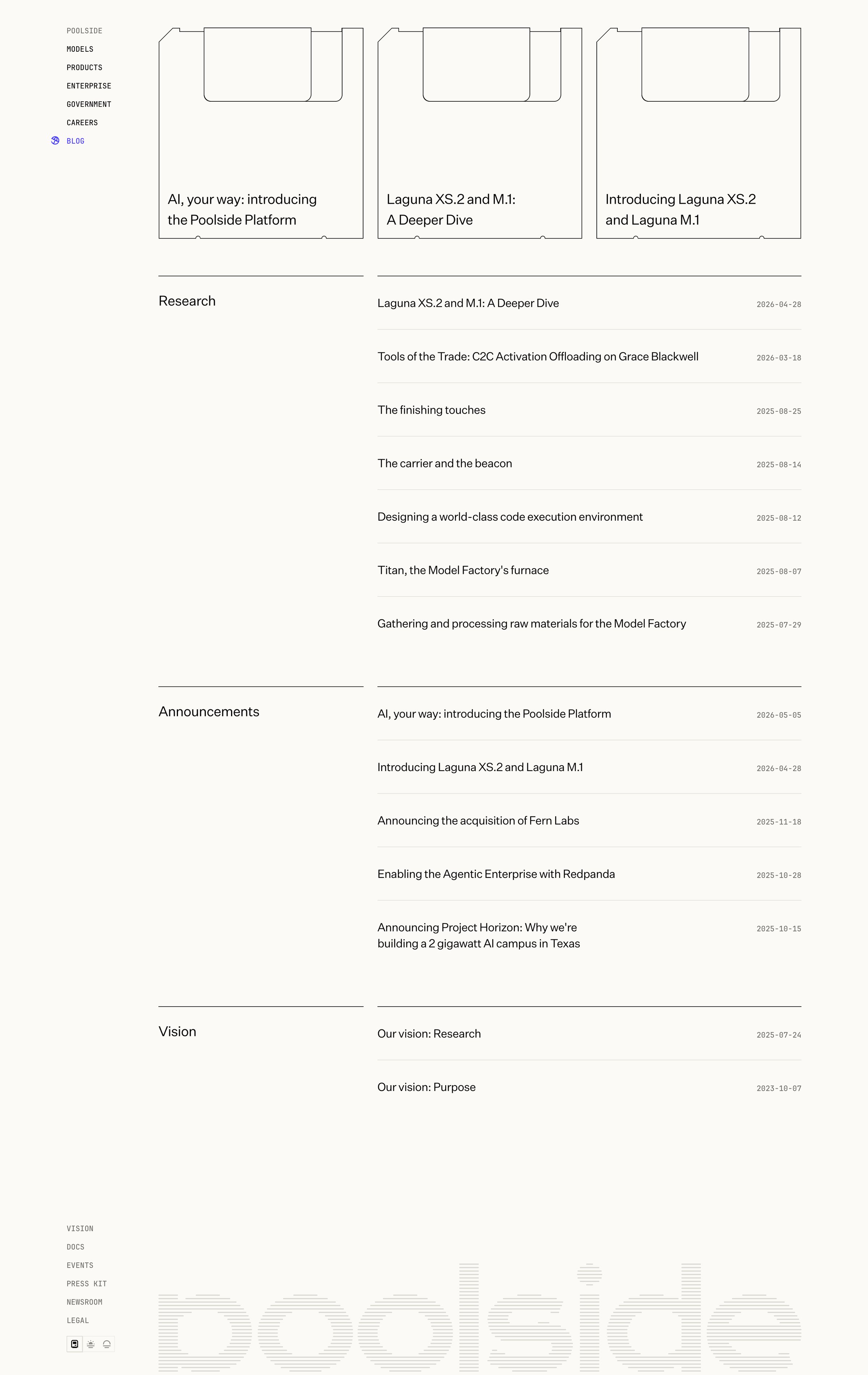 Poolside - Blog — Poolside screen