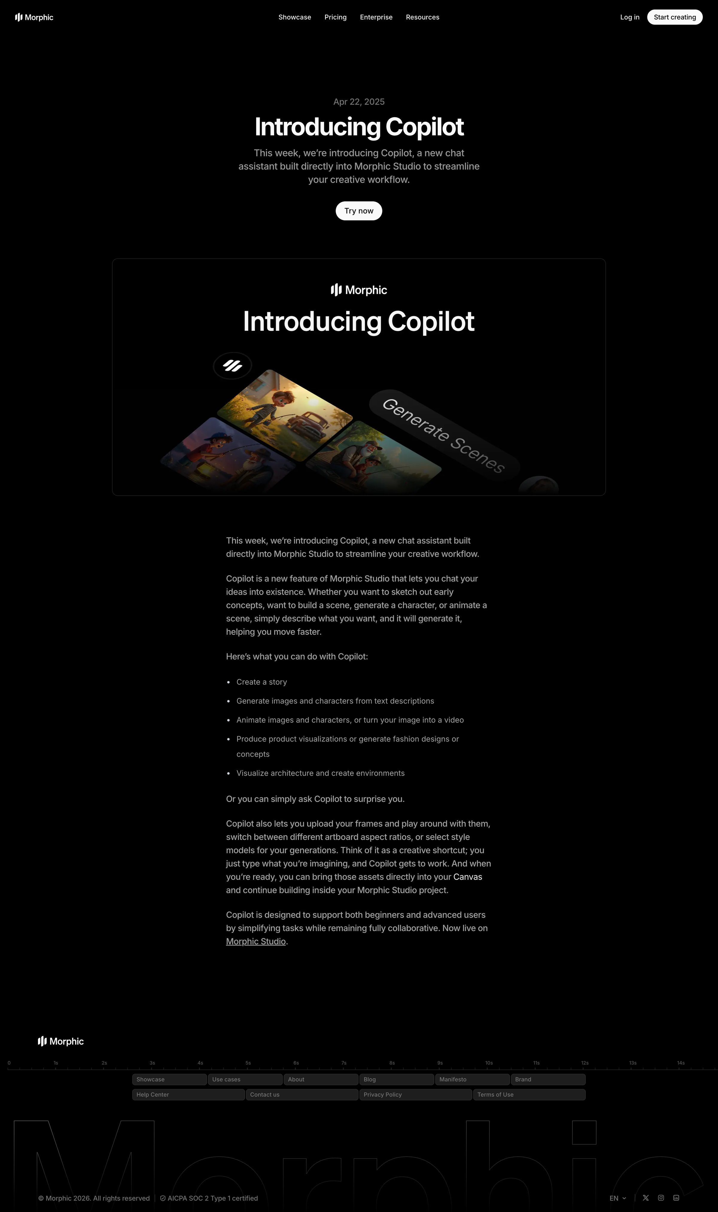 Morphic - Introducing Copilot screen
